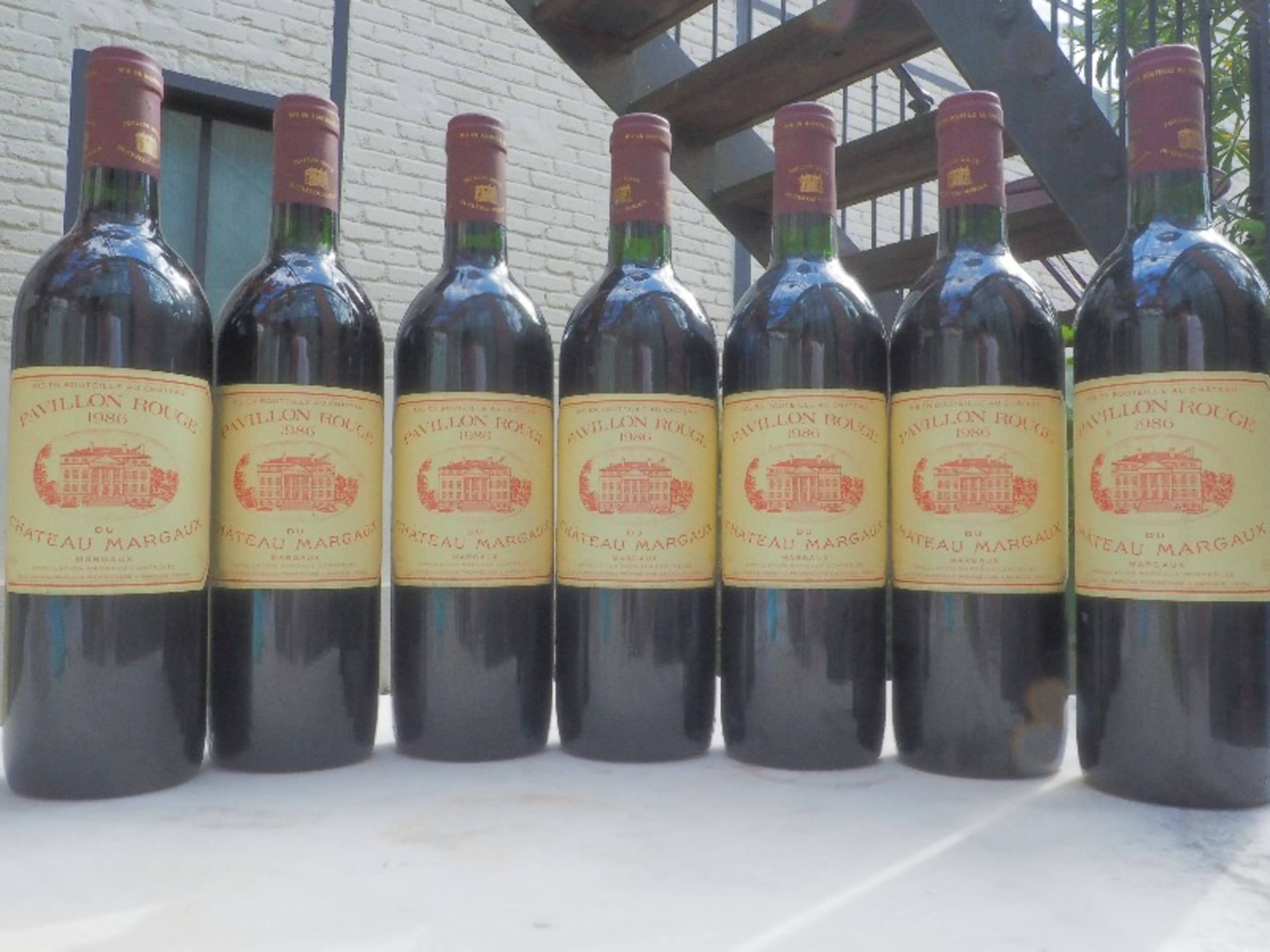 7 x Pavillon rouge, Château Margaux, Margaux, 1986