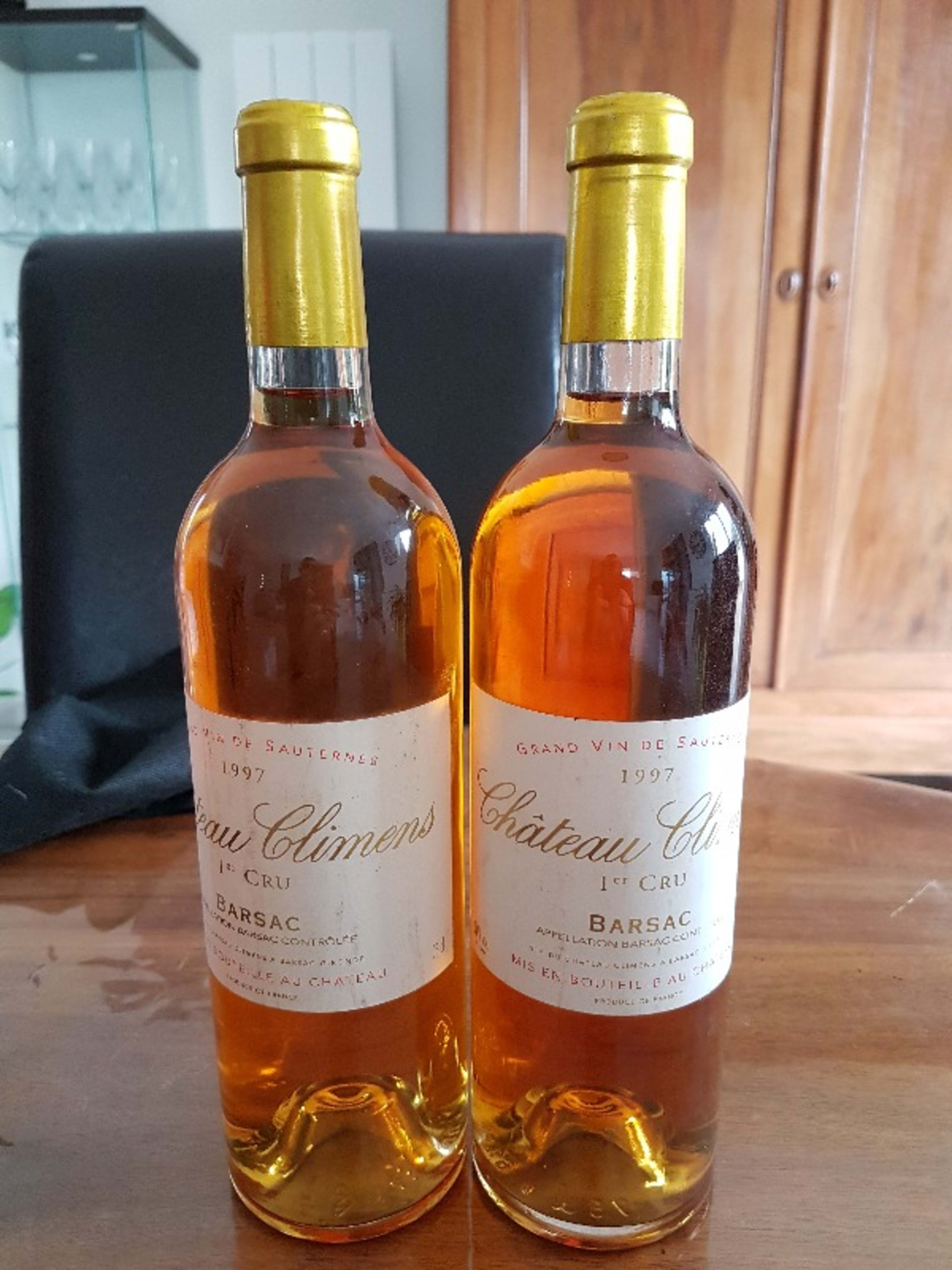 2 x Barsac Premier Cru, Chateau Climens, Sauternes, 1997