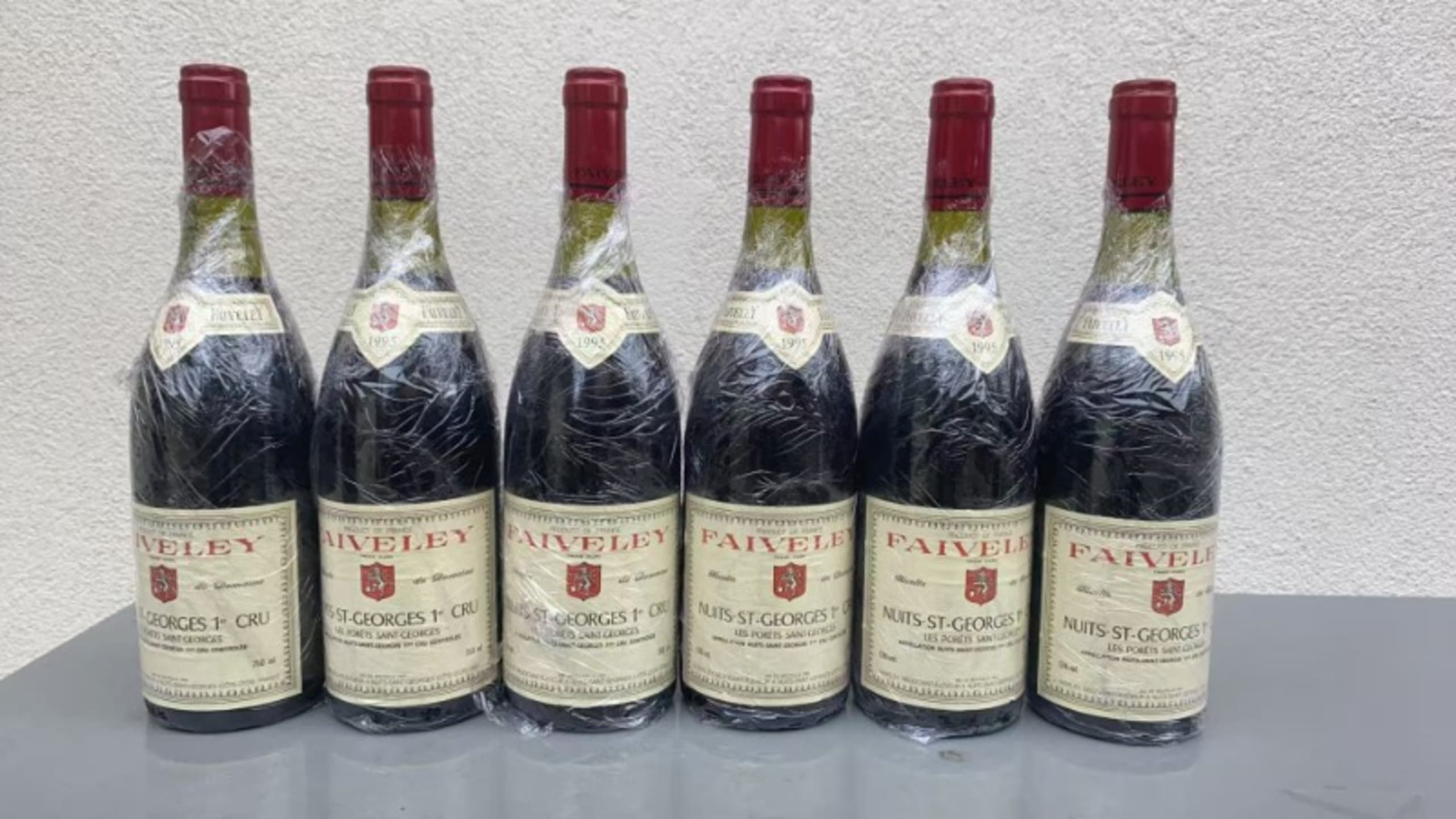 6 x Nuits-Saint-Georges, 1er Cru Les Porêts Saint Georges, Faiveley, 1995