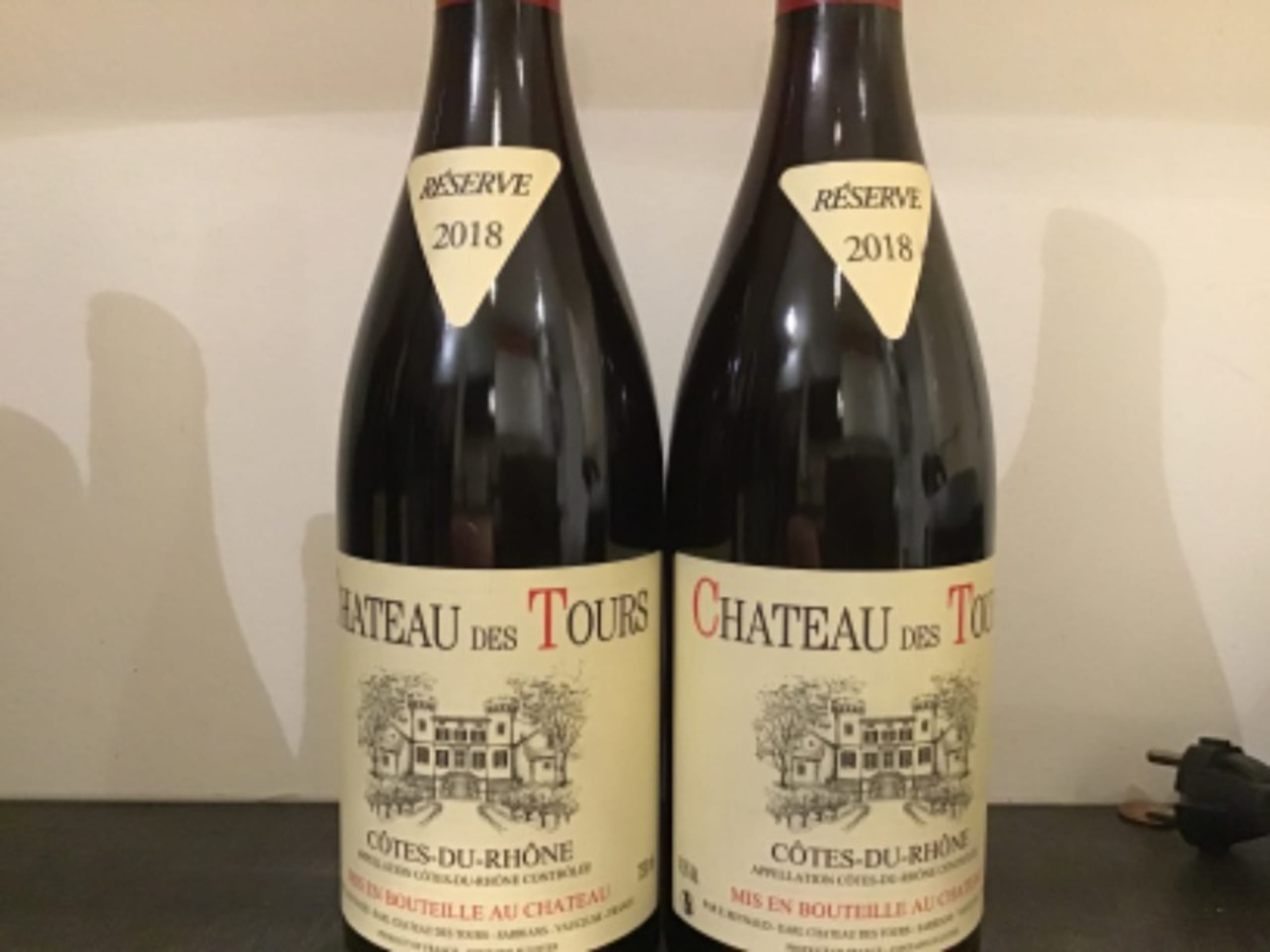 2 x Côtes-du-Rhône, Château des Tours, 2018