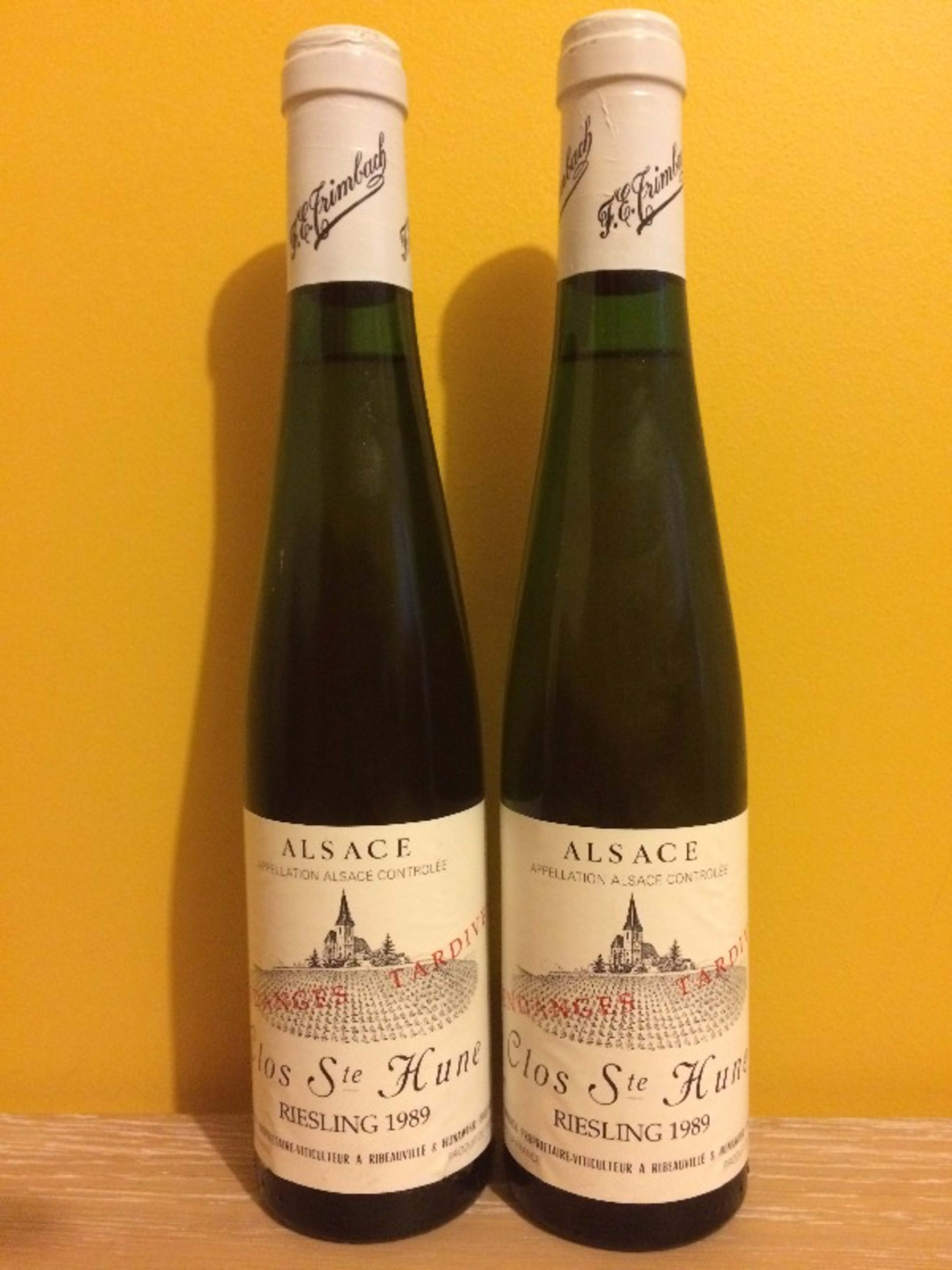 2 x Riesling - Clos Saint Hune Vendanges Tardives, Trimbach, Alsace, 1989 (37,5cl)