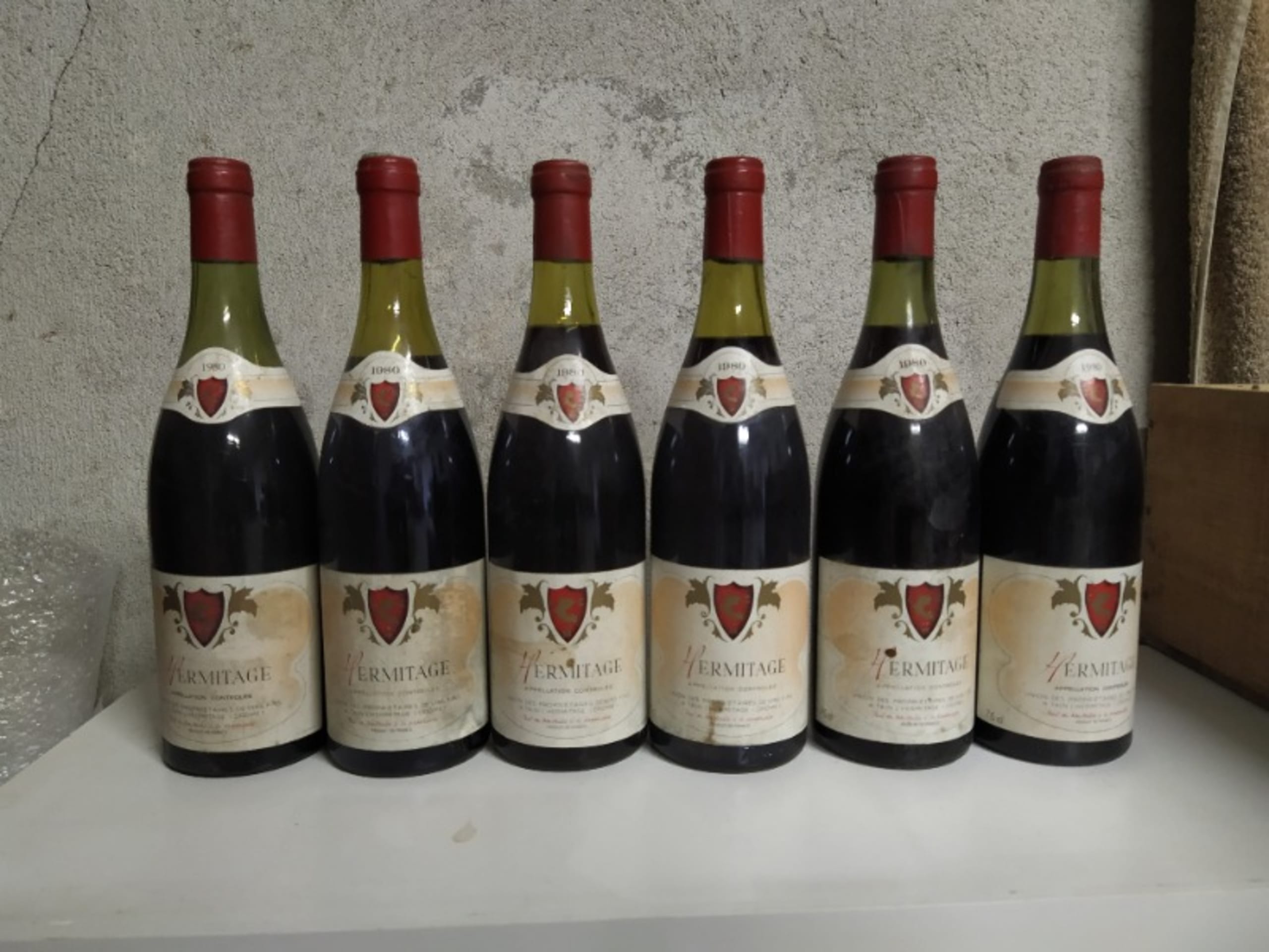 6 x Hermitage, Cave de tain l'hermitage, 1980