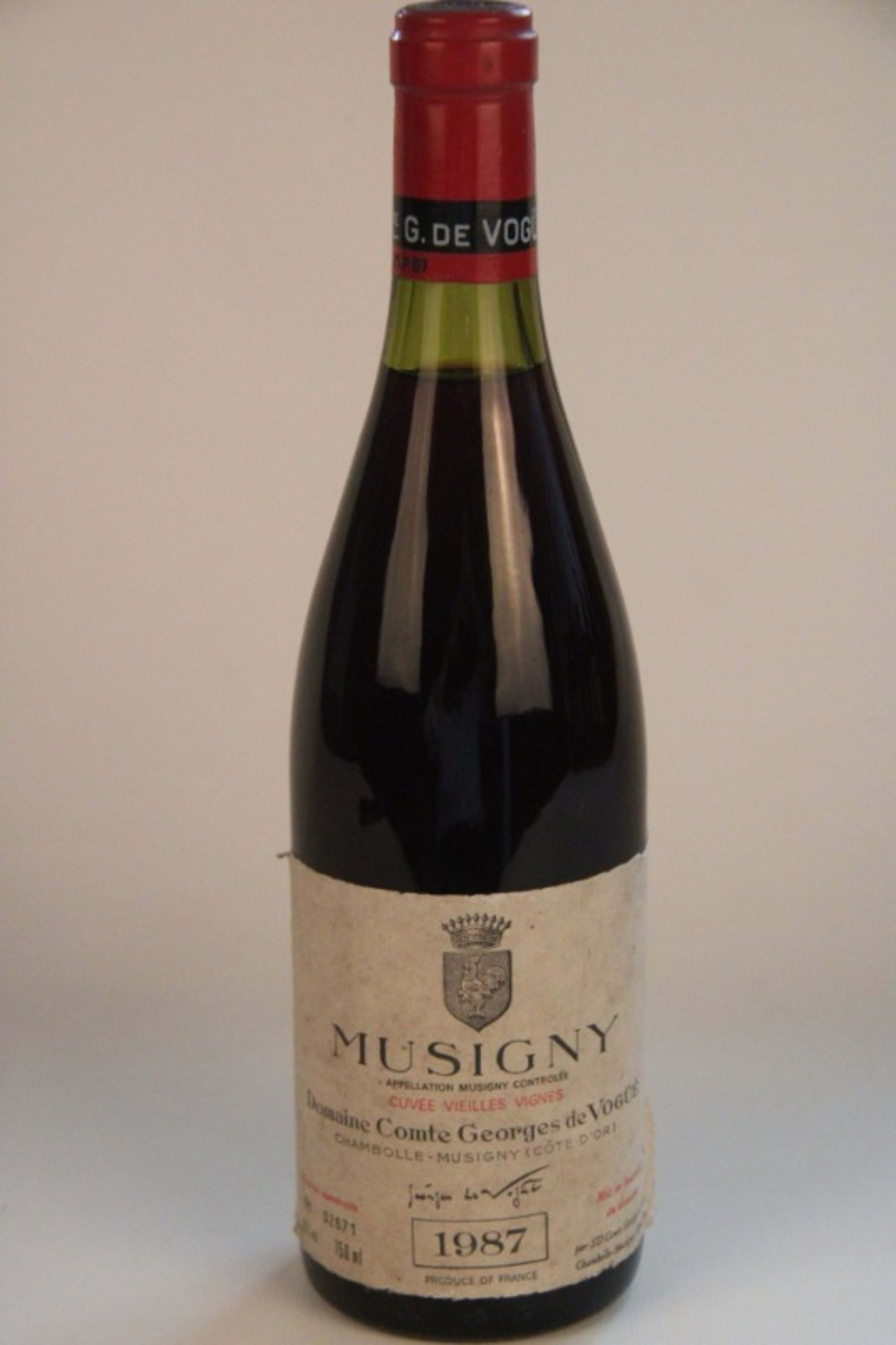 Musigny, Cuvée Vieilles Vignes, Domaine Comte Georges de Vogüé, 1987