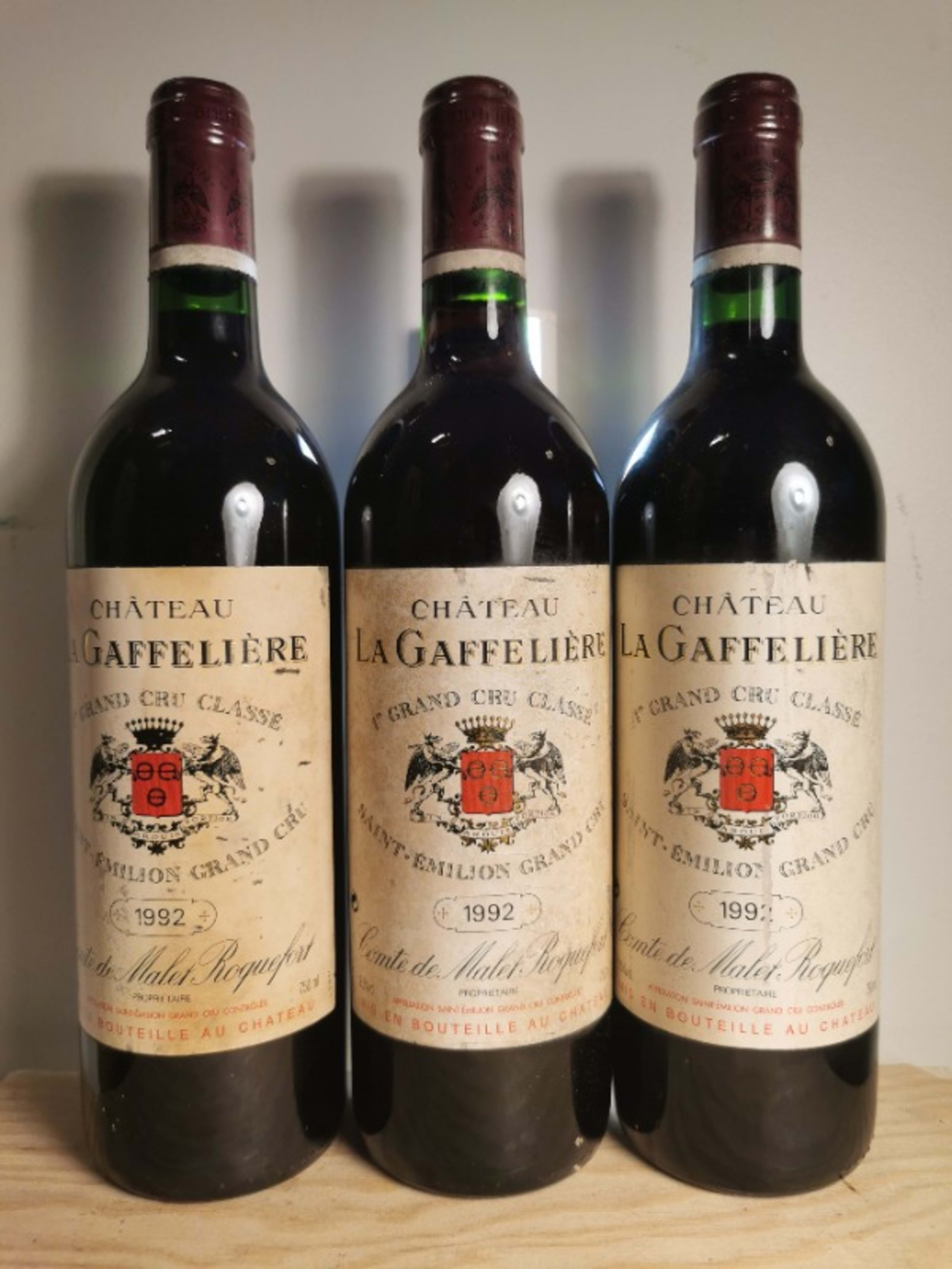 3 x Château la Gaffelière, Saint-Émilion Grand Cru, 1992