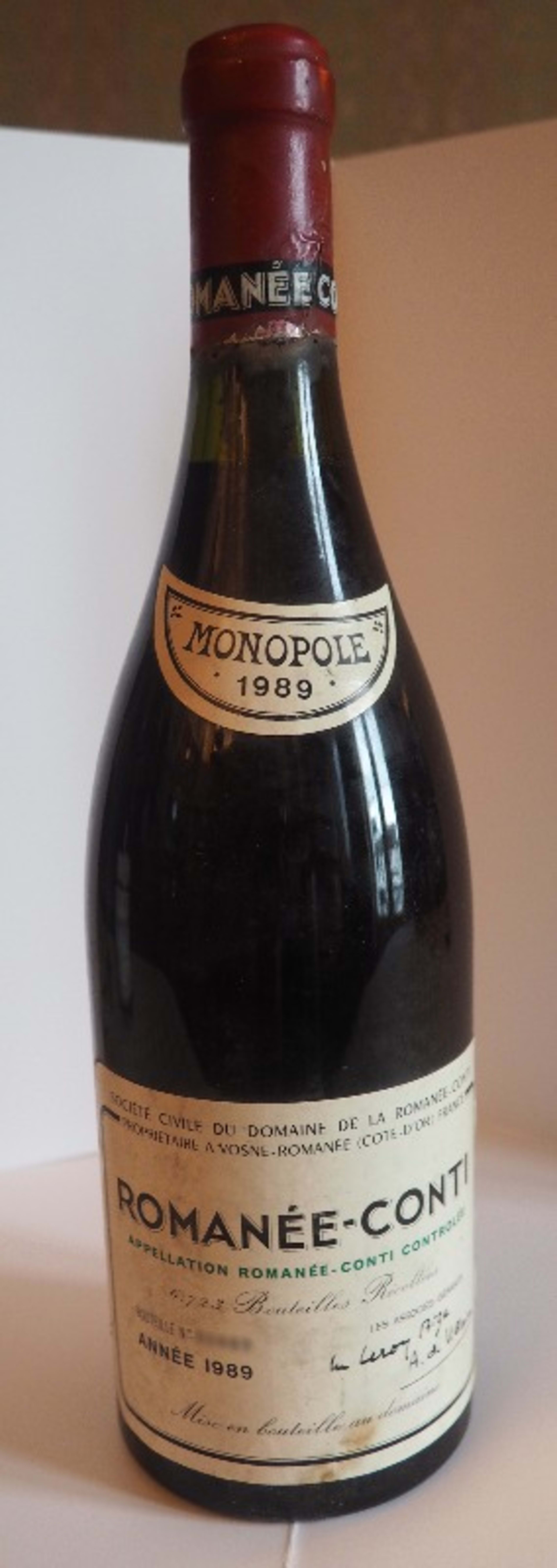 Romanée-Conti, Domaine de la Romanée-Conti, 1989