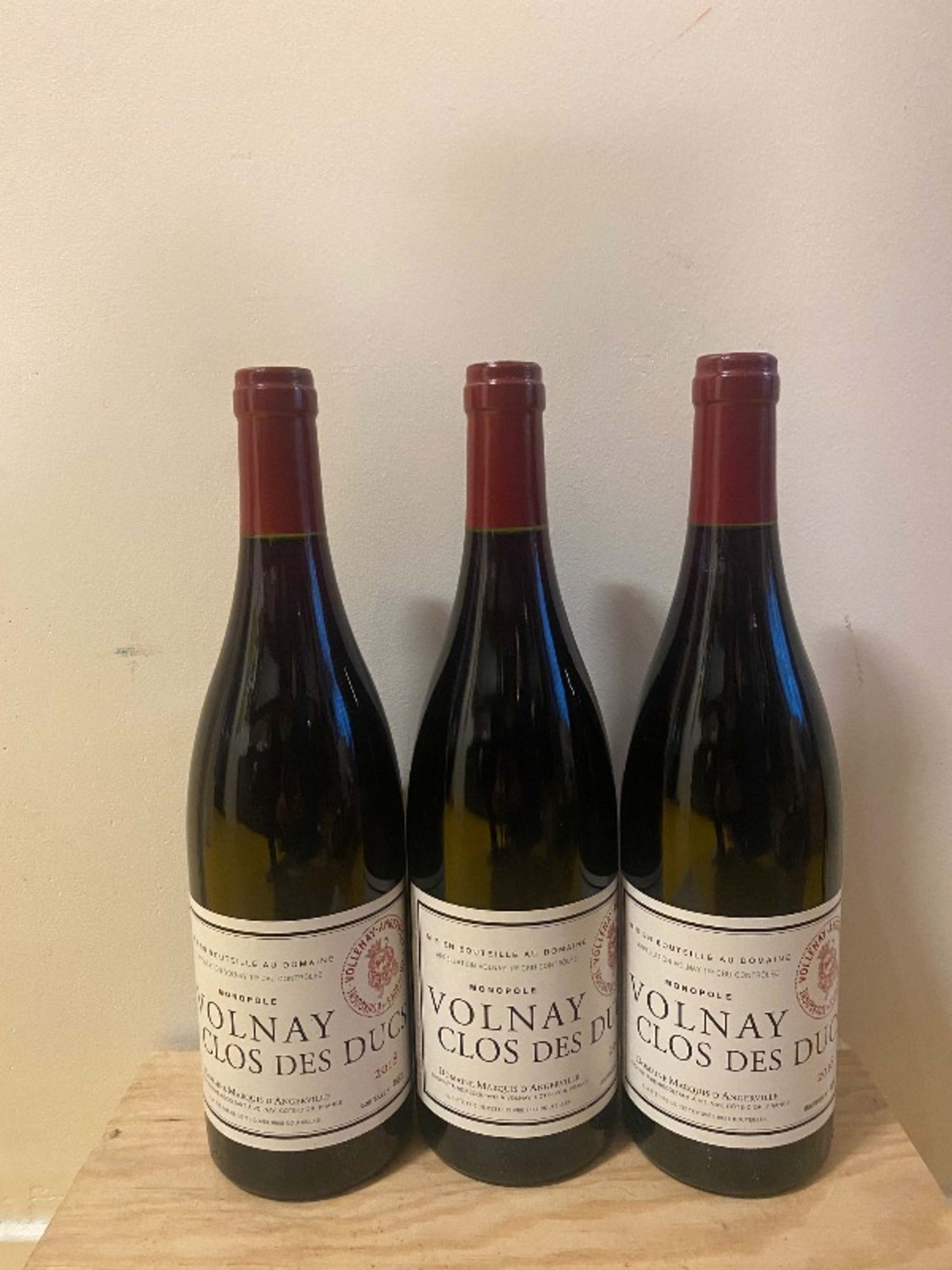 3 x Volnay, Clos des Ducs, Domaine Marquis d'Angerville, 2018