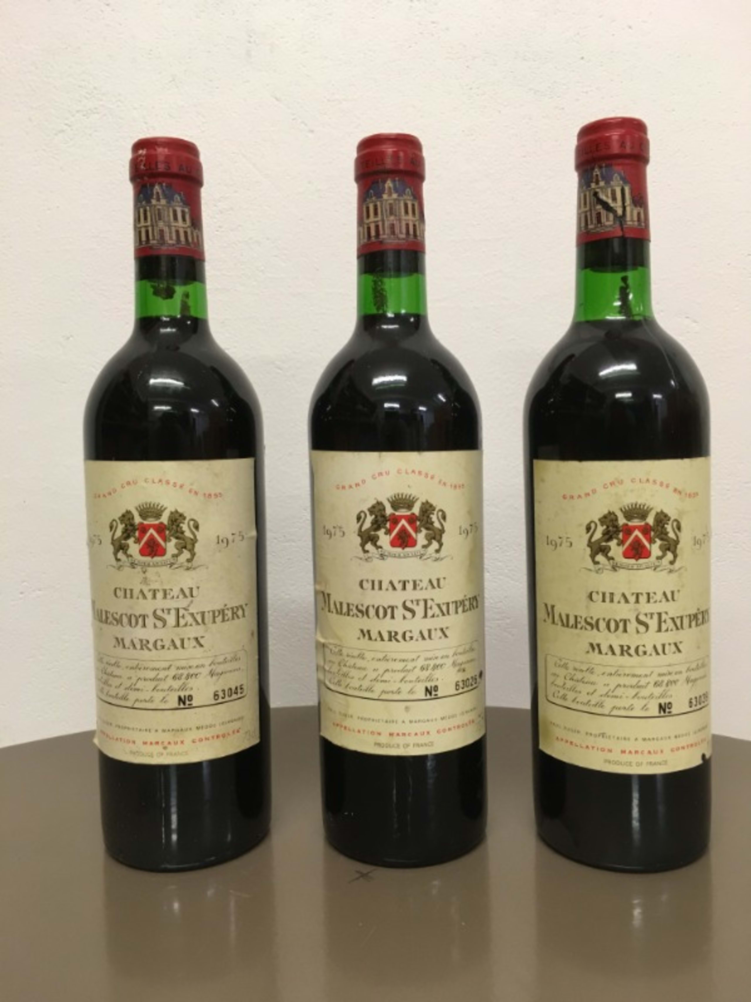 3 x Château Malescot Saint-Exupéry, Margaux, 1975