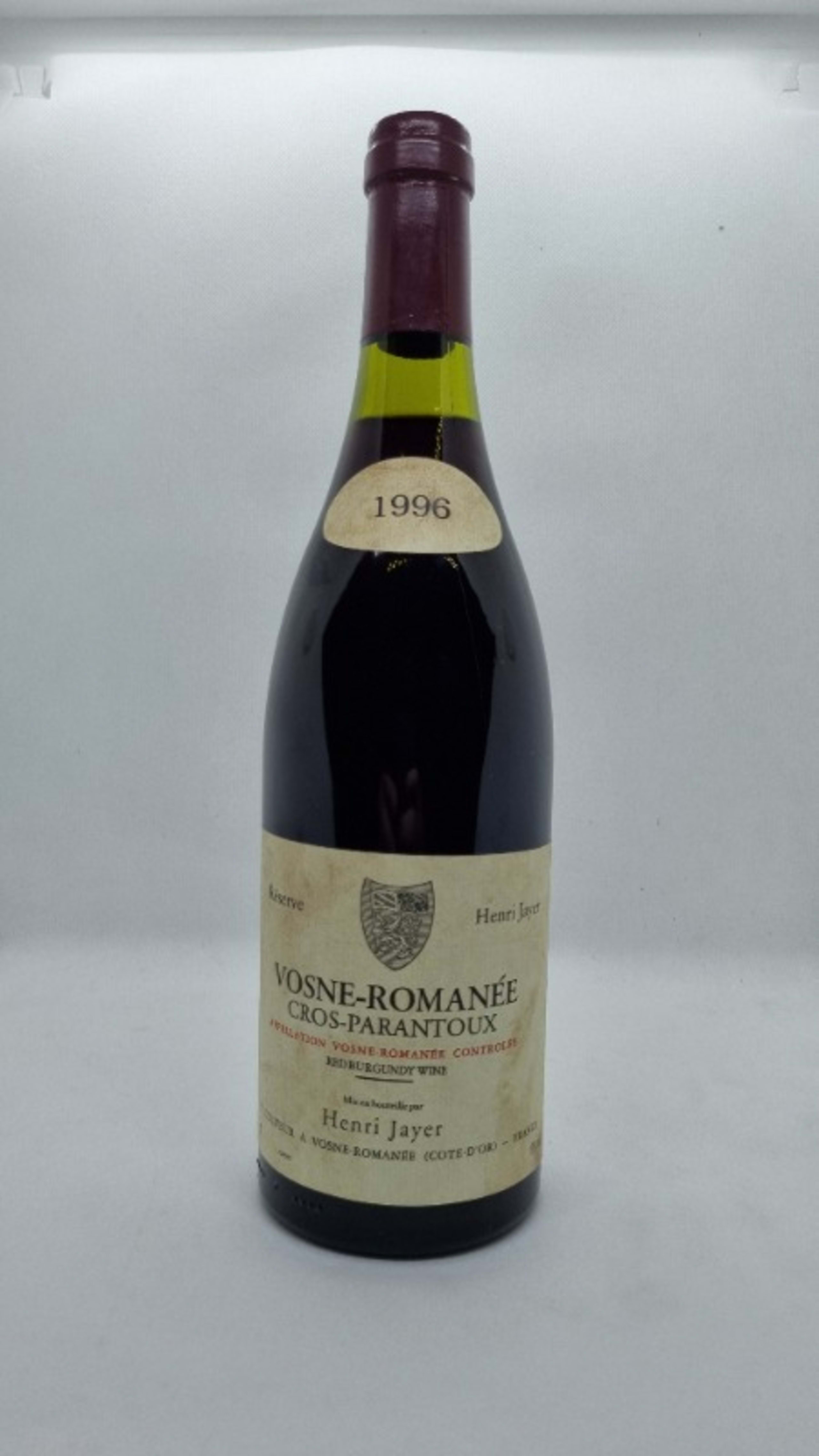 Vosne-Romanée Cros Parantoux, Henri Jayer, 1996