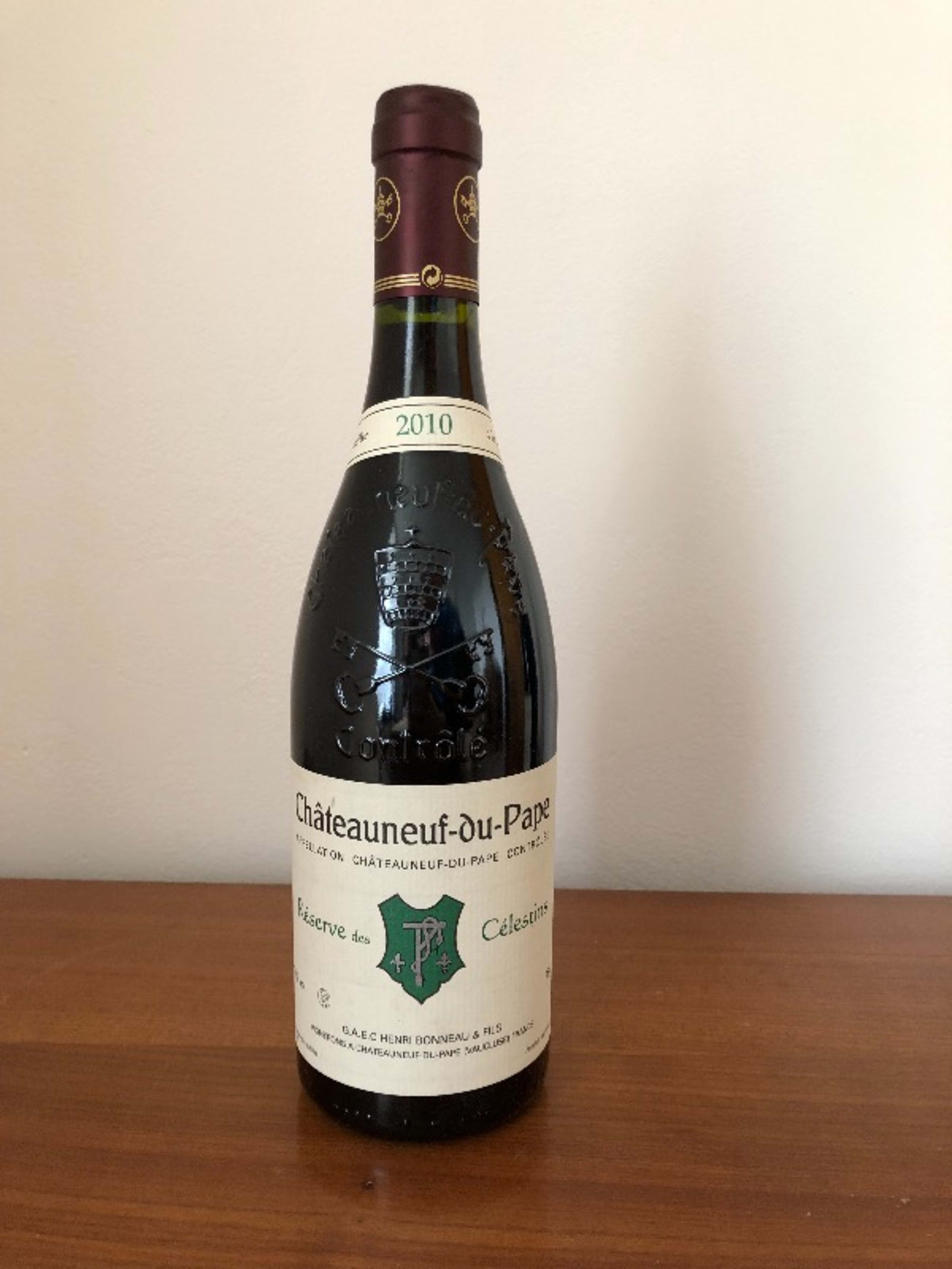 Châteauneuf-du-Pape, Réserve des célestins, Bonneau, 2010