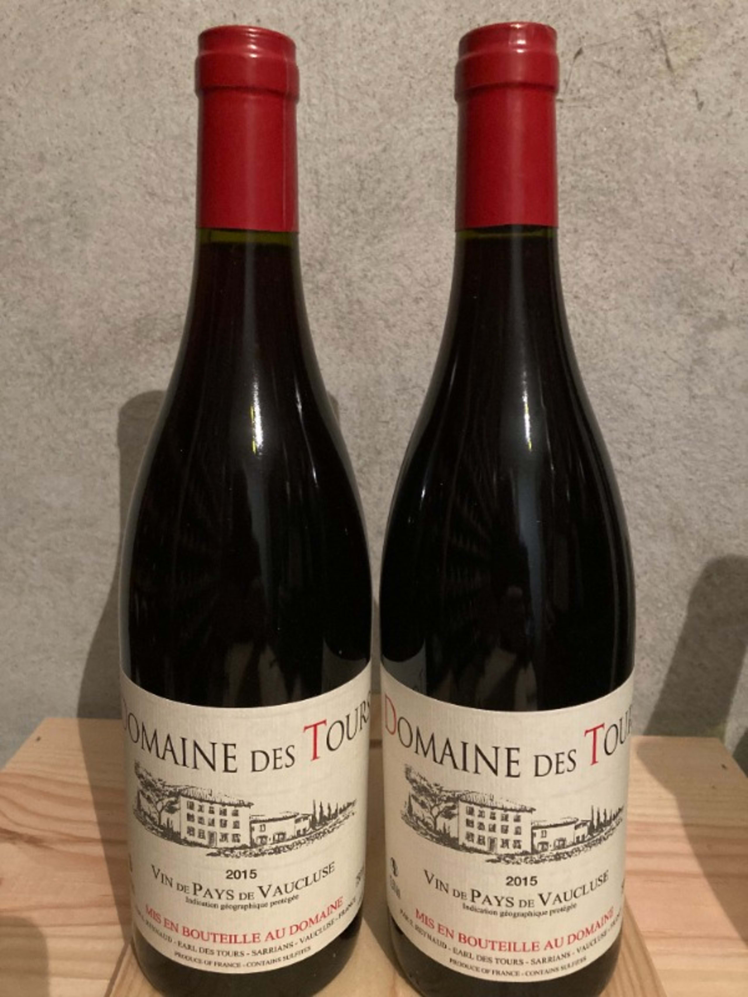 2 x Domaine des Tours, VdP Vaucluse, 2015