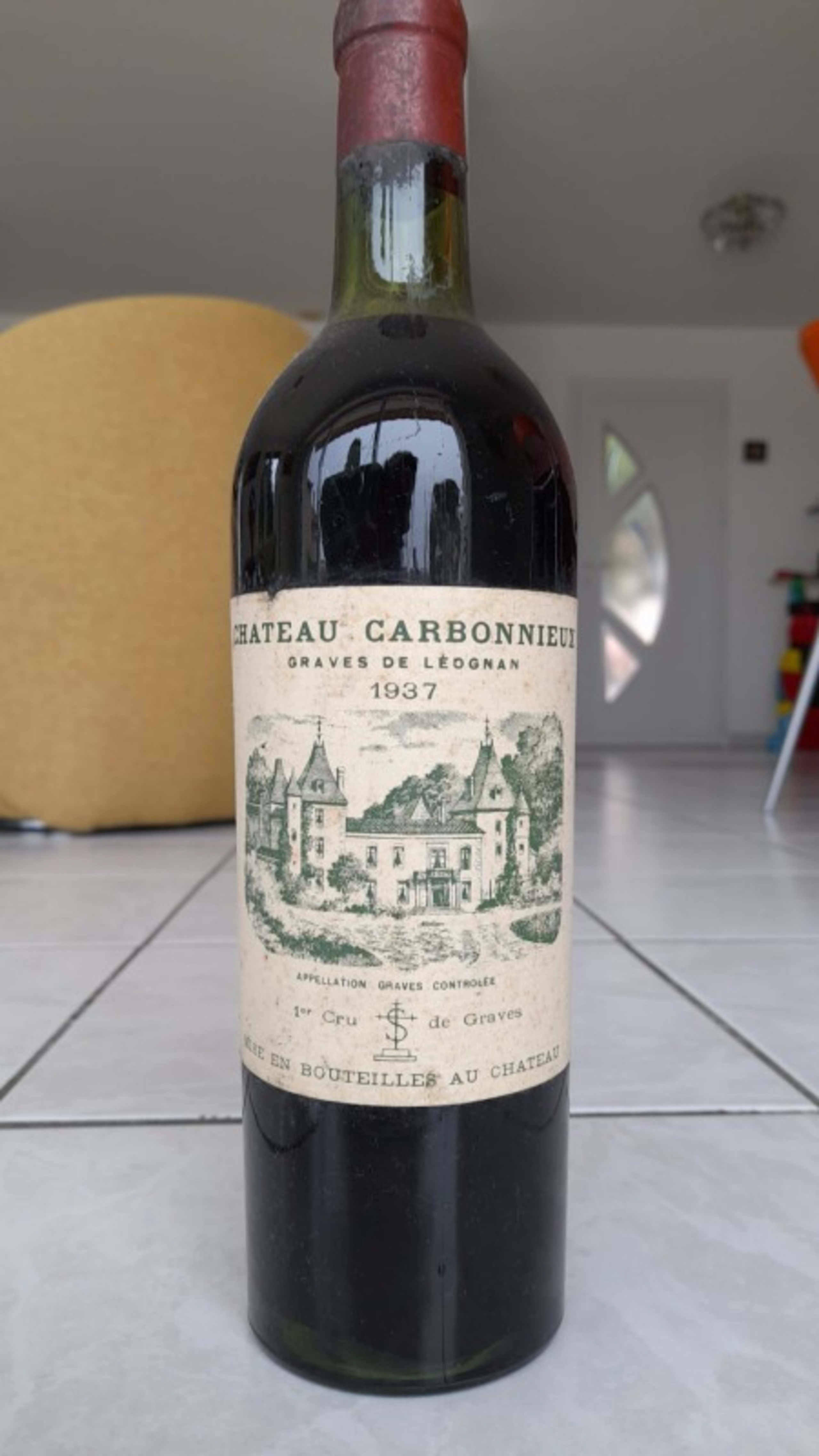 château CARBONNIEUX, Pessac-Léognan, 1937