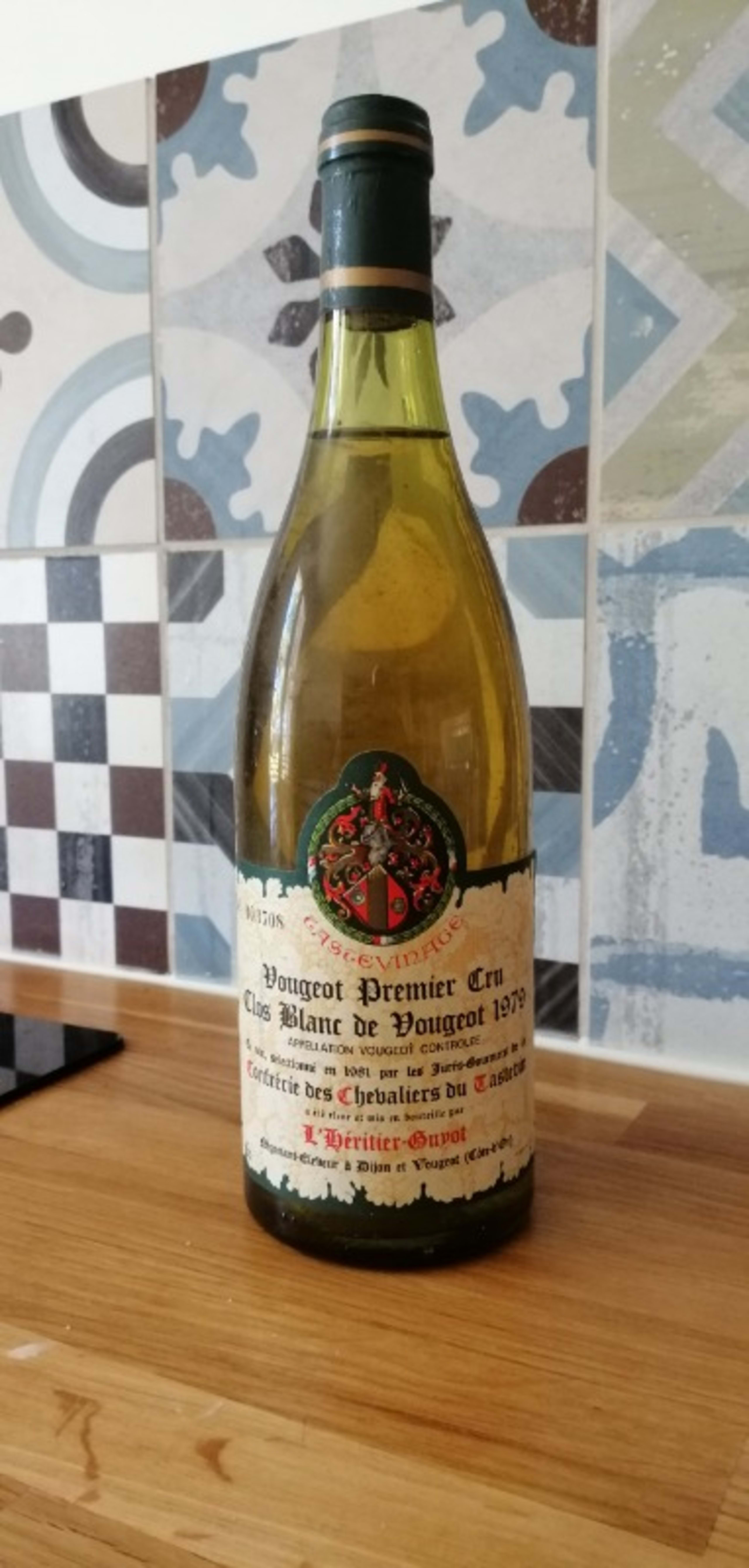 Vougeot, Clos blanc de vougeot, Héritier Guyot, 1979