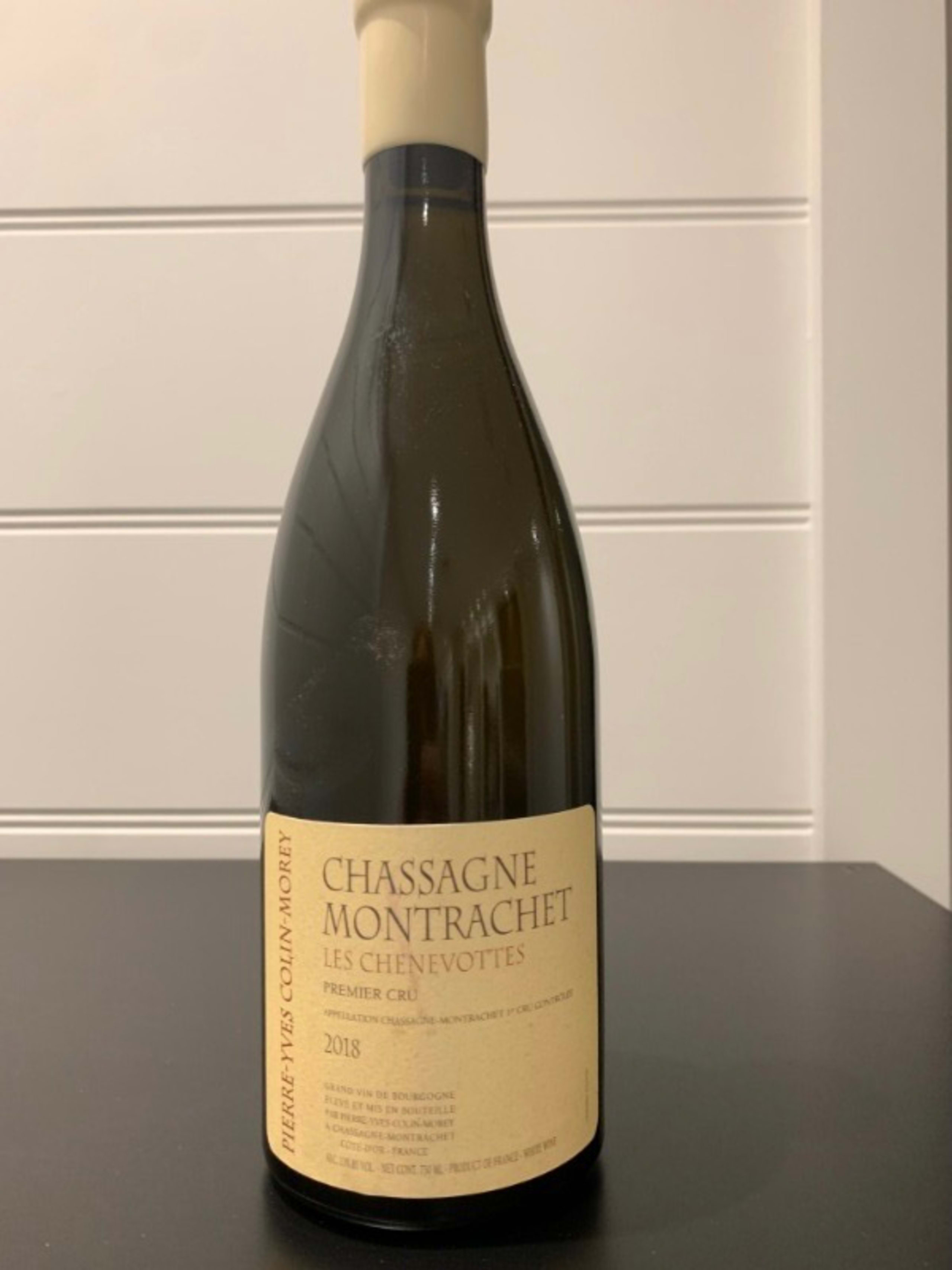 Chassagne-Montrachet, 1 er Cru Les Chenevottes, Pierre-Yves Colin-Morey, 2018