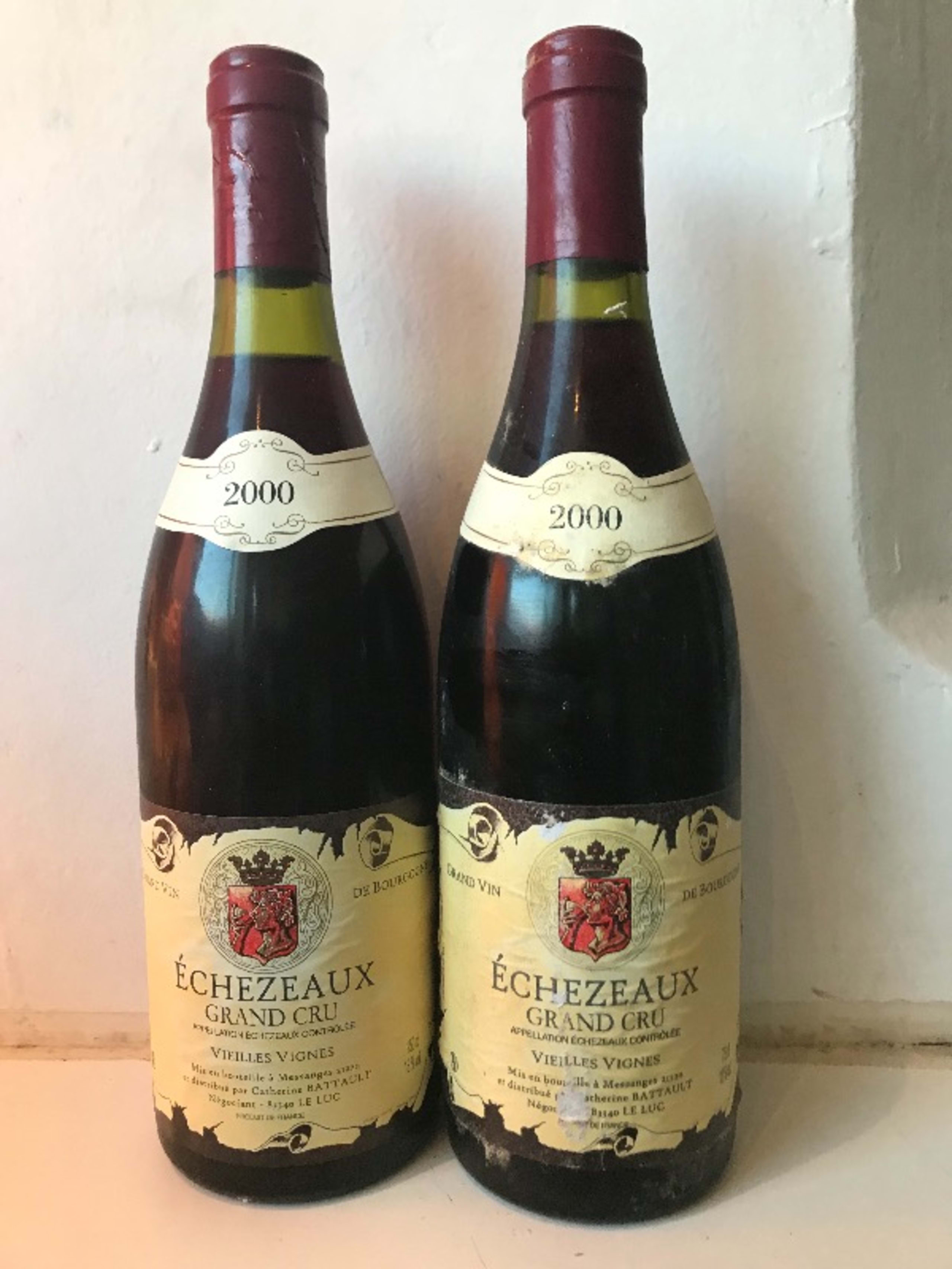 2 x Echézeaux Grand Cru, Catherine Battault, 2000
