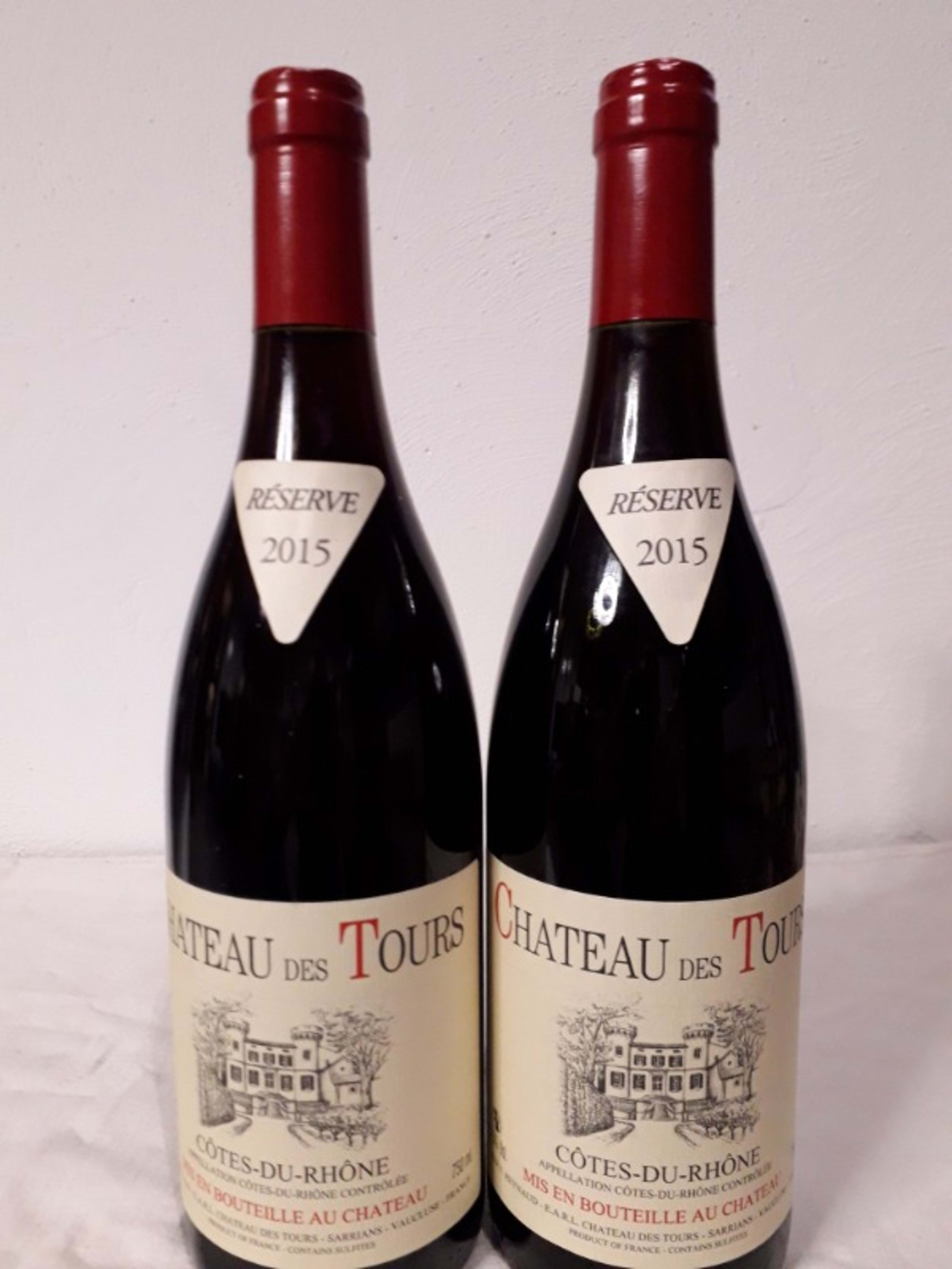 2 x Côtes-du-Rhône, Château des Tours, 2015
