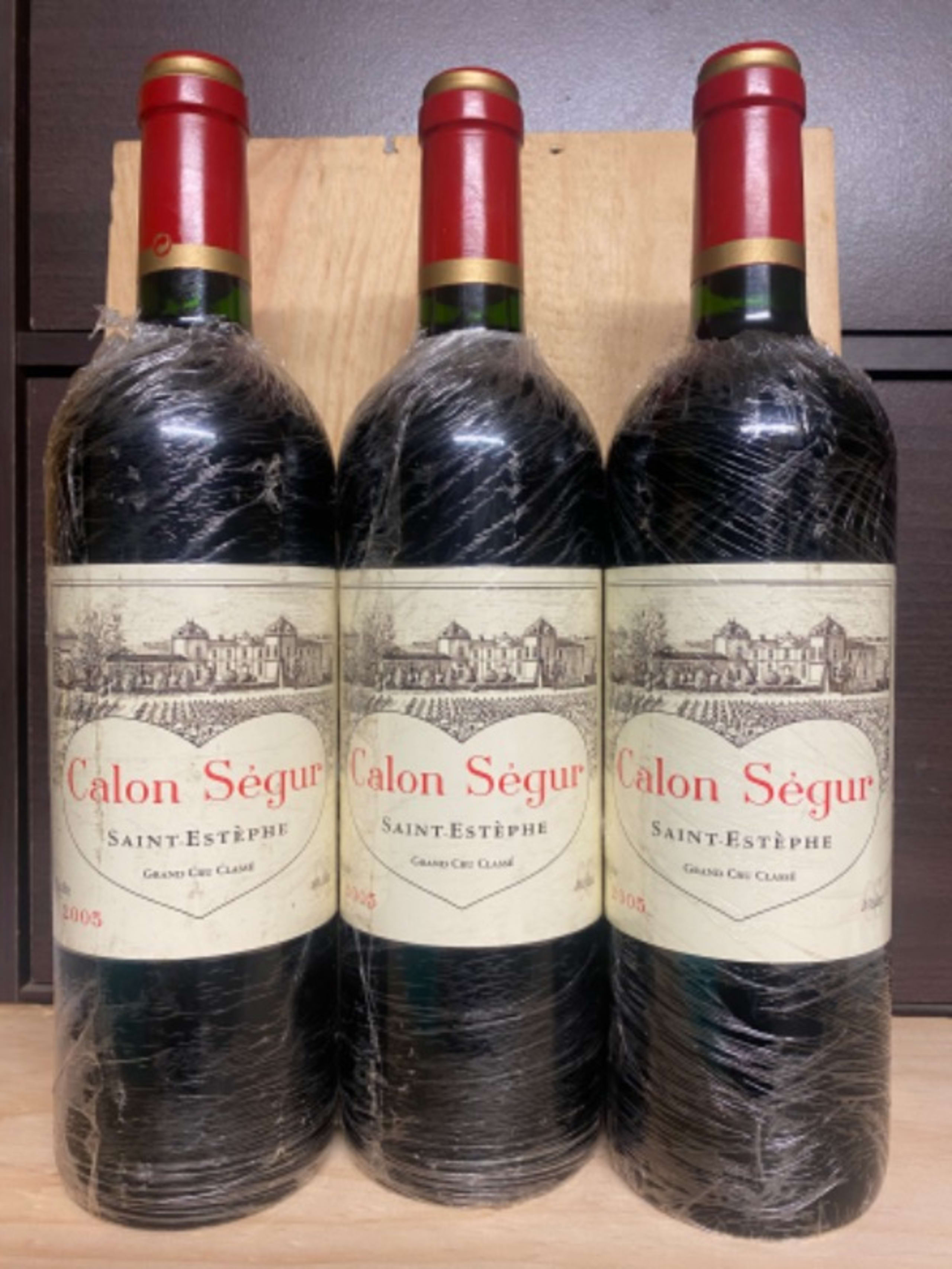 3 x Château Calon Ségur, Saint-Estèphe, 2005