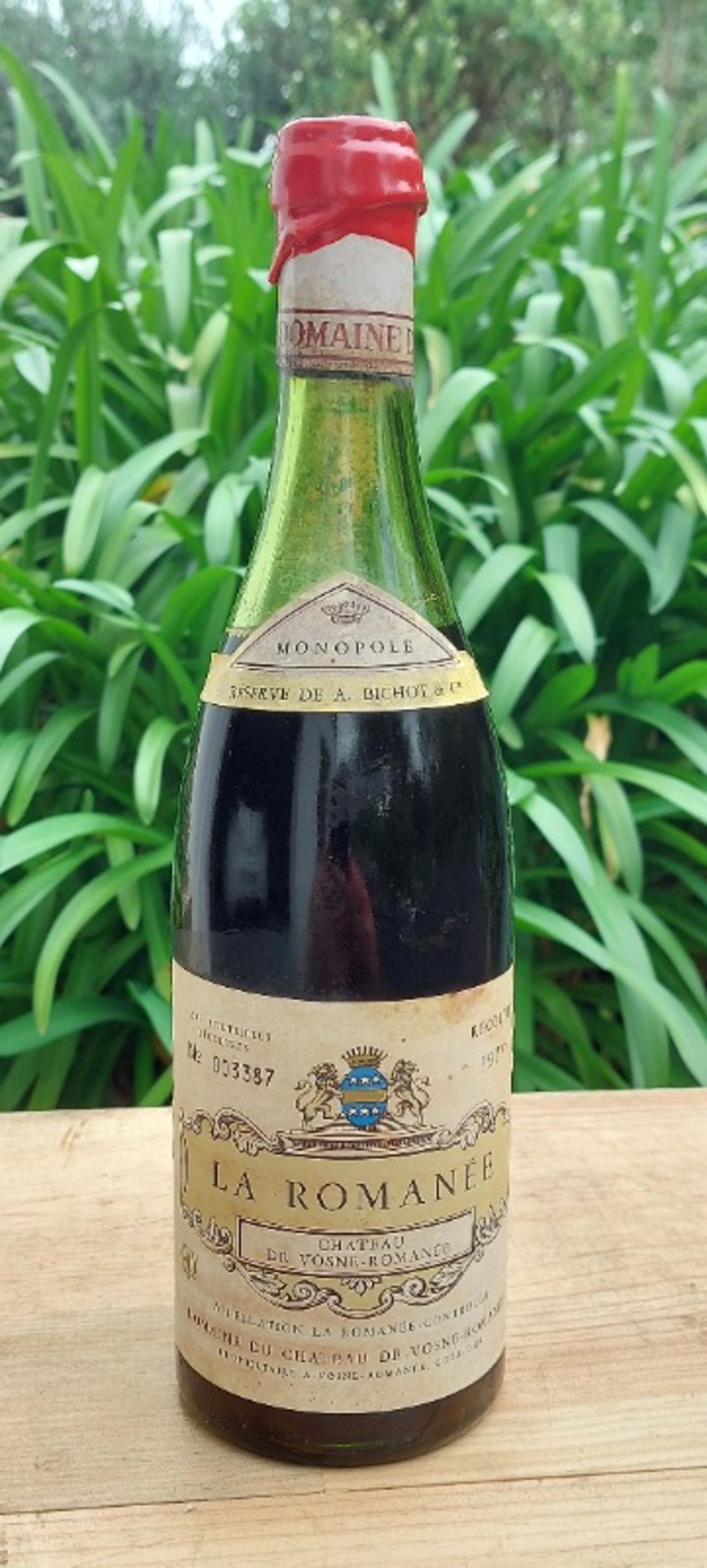 La Romanée, Réserve A.Bichot , Domaine de la Romanée, 1970