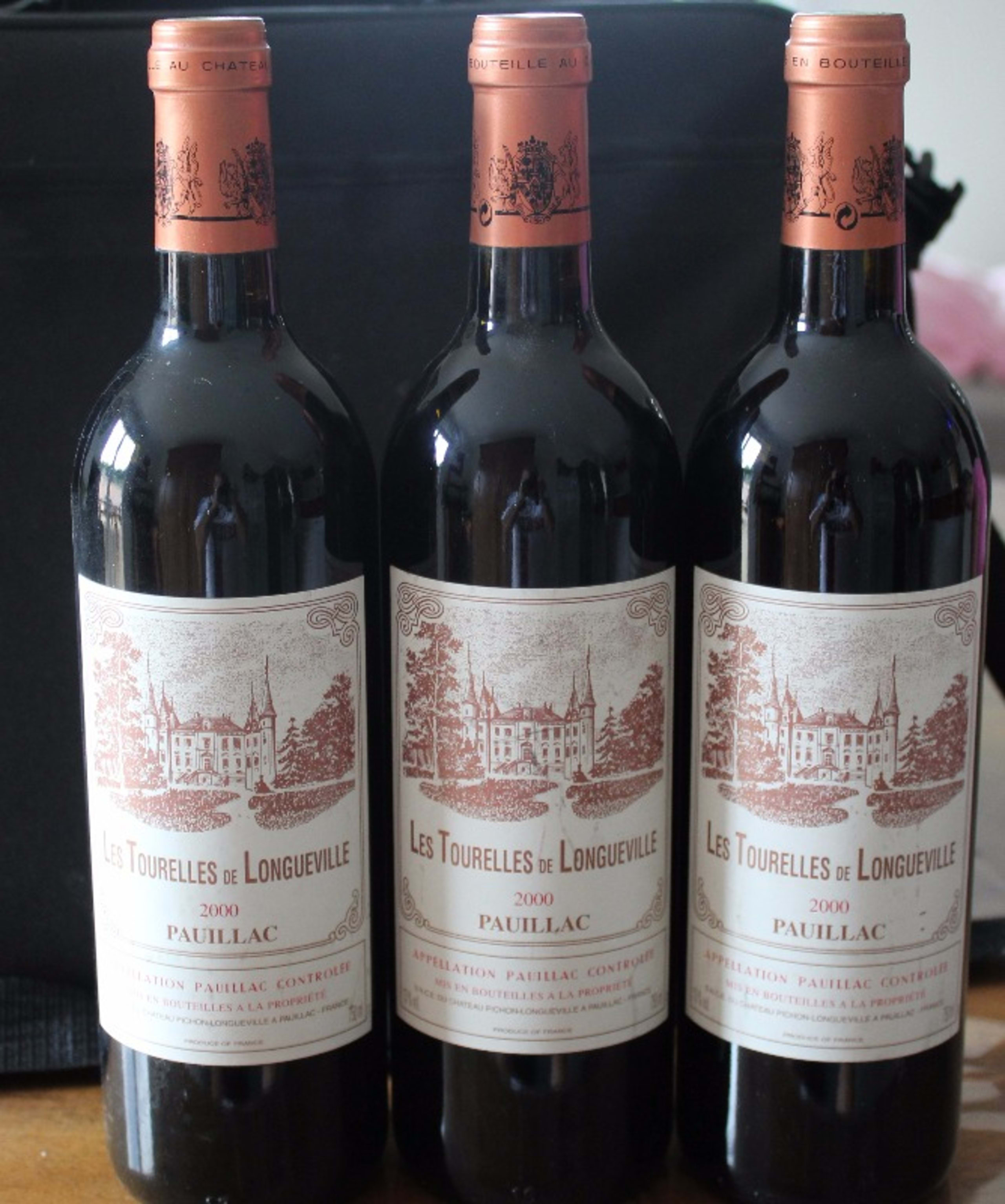 3 x Les Tourelles de Longueville, Pauillac, 2000