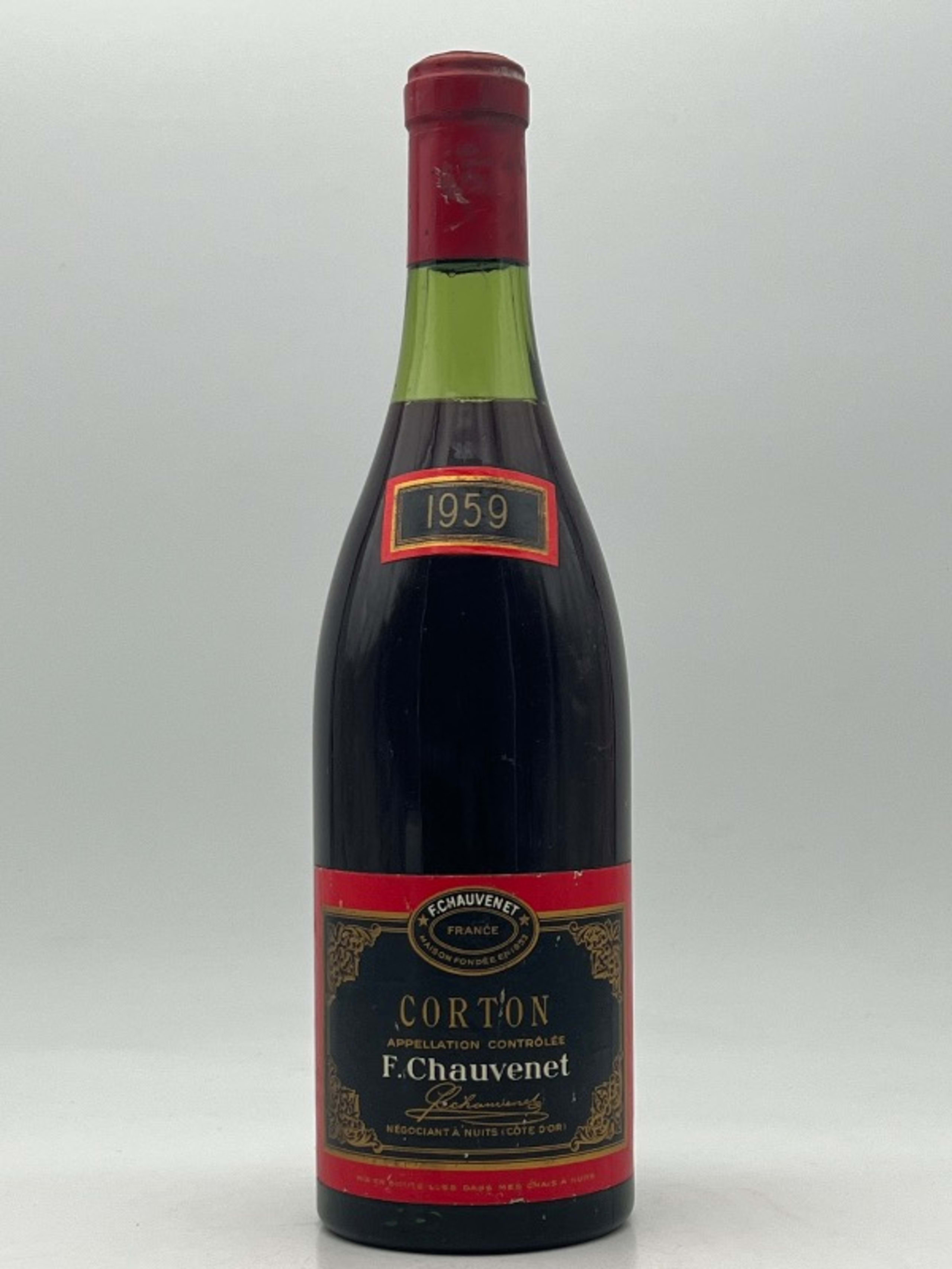 Corton, Grand Cru, domaine F. Chauvenet, 1959