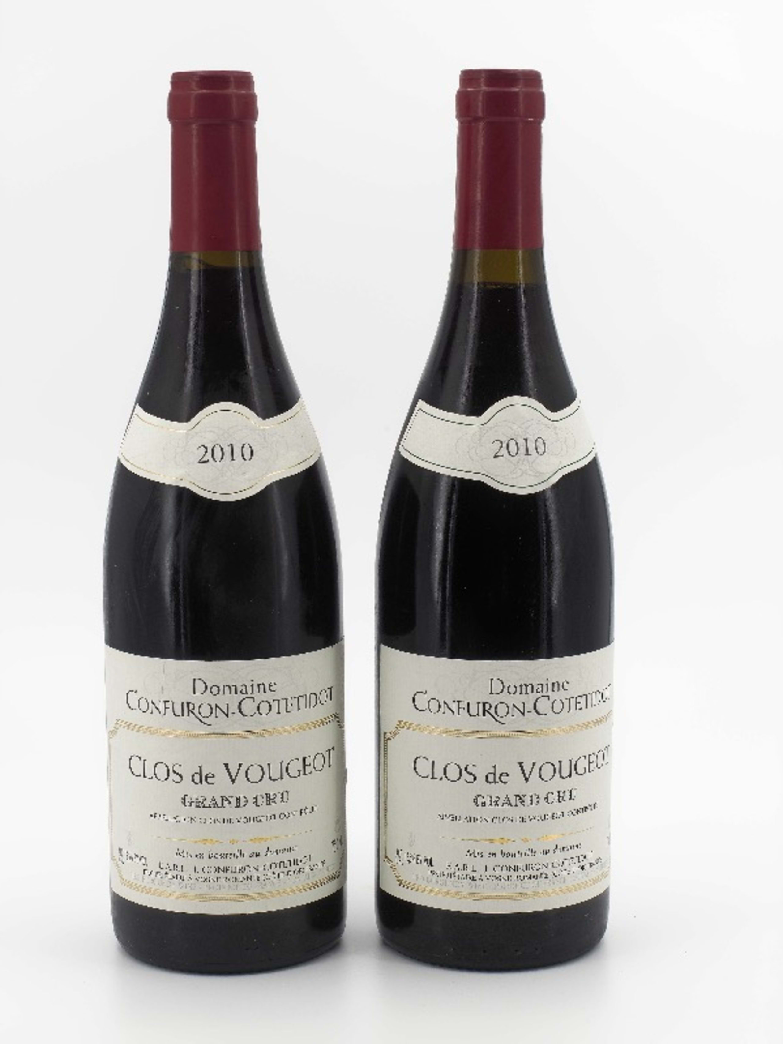 2 x Clos de Vougeot, Grand Cru, Domaine Confuron-Cotétidot, 2010
