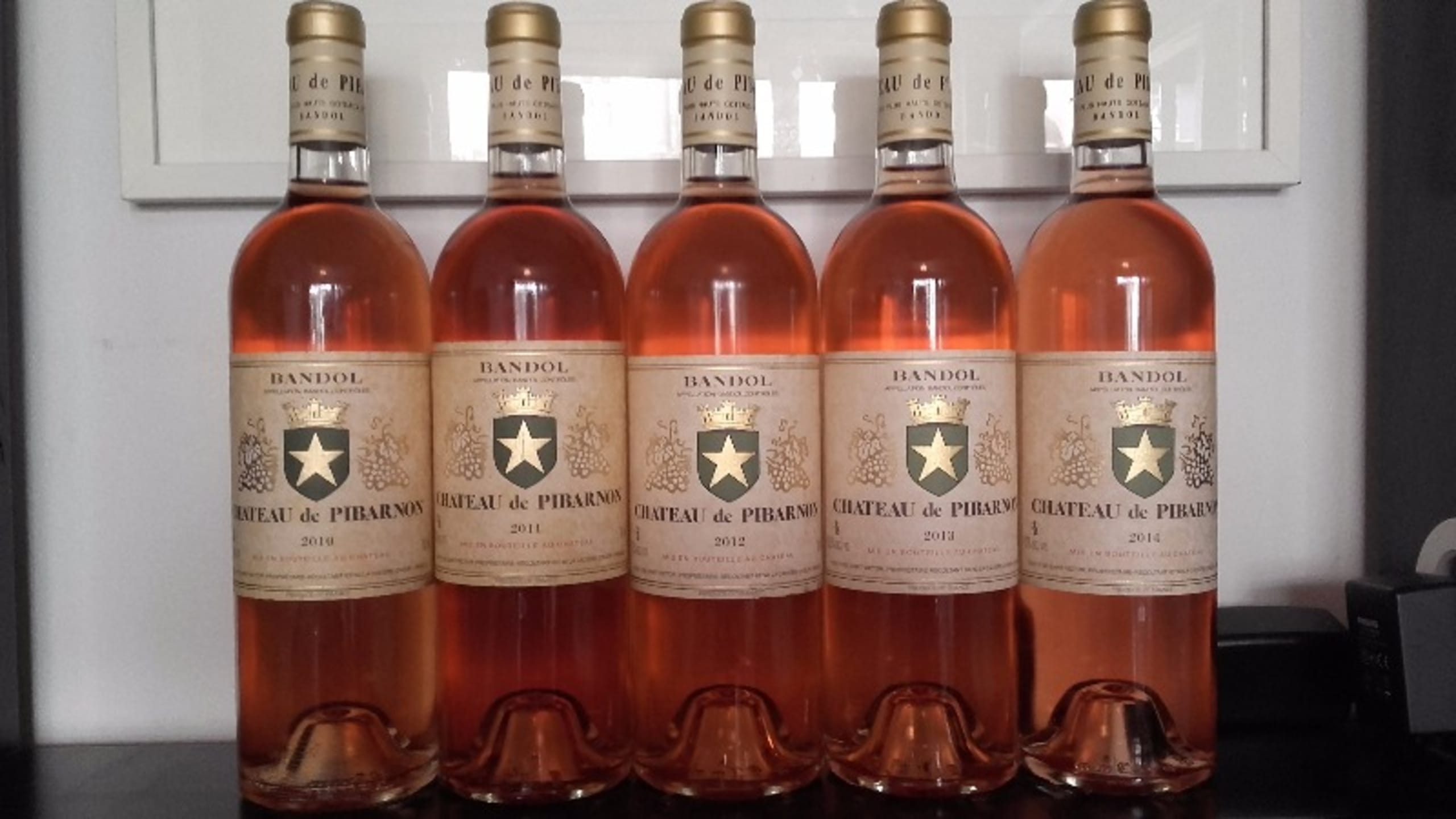 Château de Pibarnon, Bandol, VERTICALE 2010-2011-2012-2013-2014