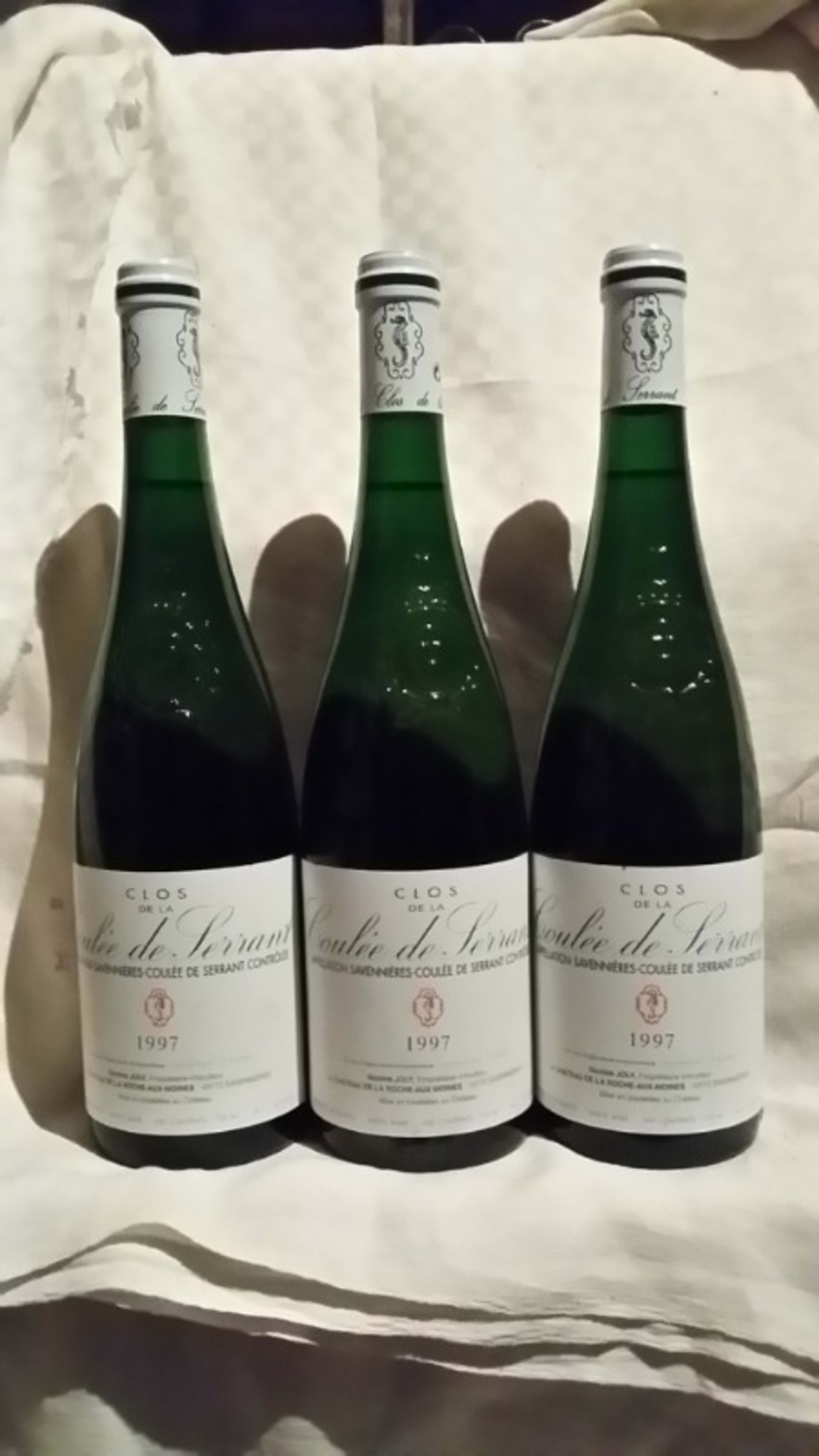 3 x Savennières, Clos de la Coulée de Serrant, 1997