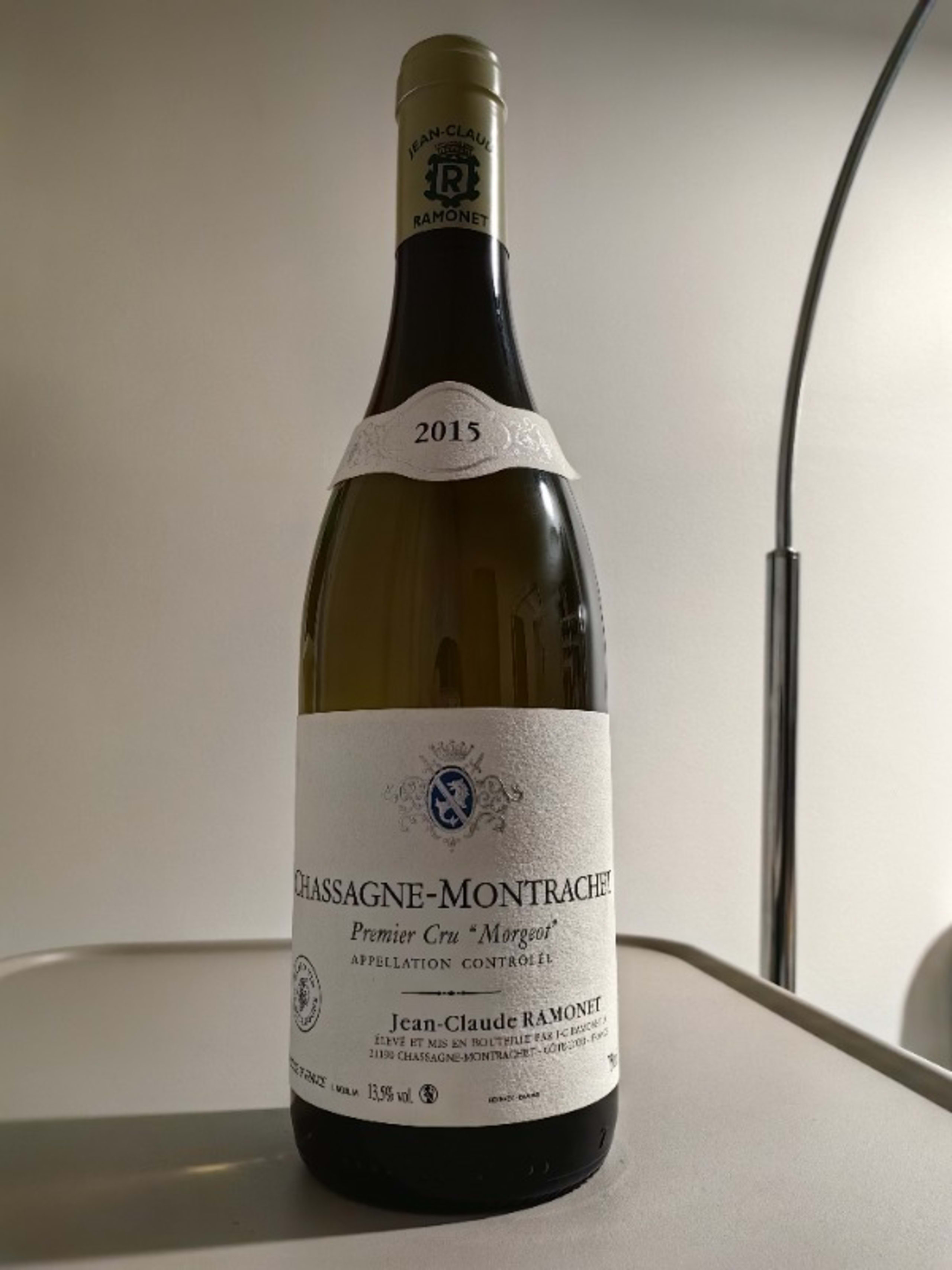 Chassagne-Montrachet, 1er Cru Morgeot, Jean-Claude Ramonet, 2015