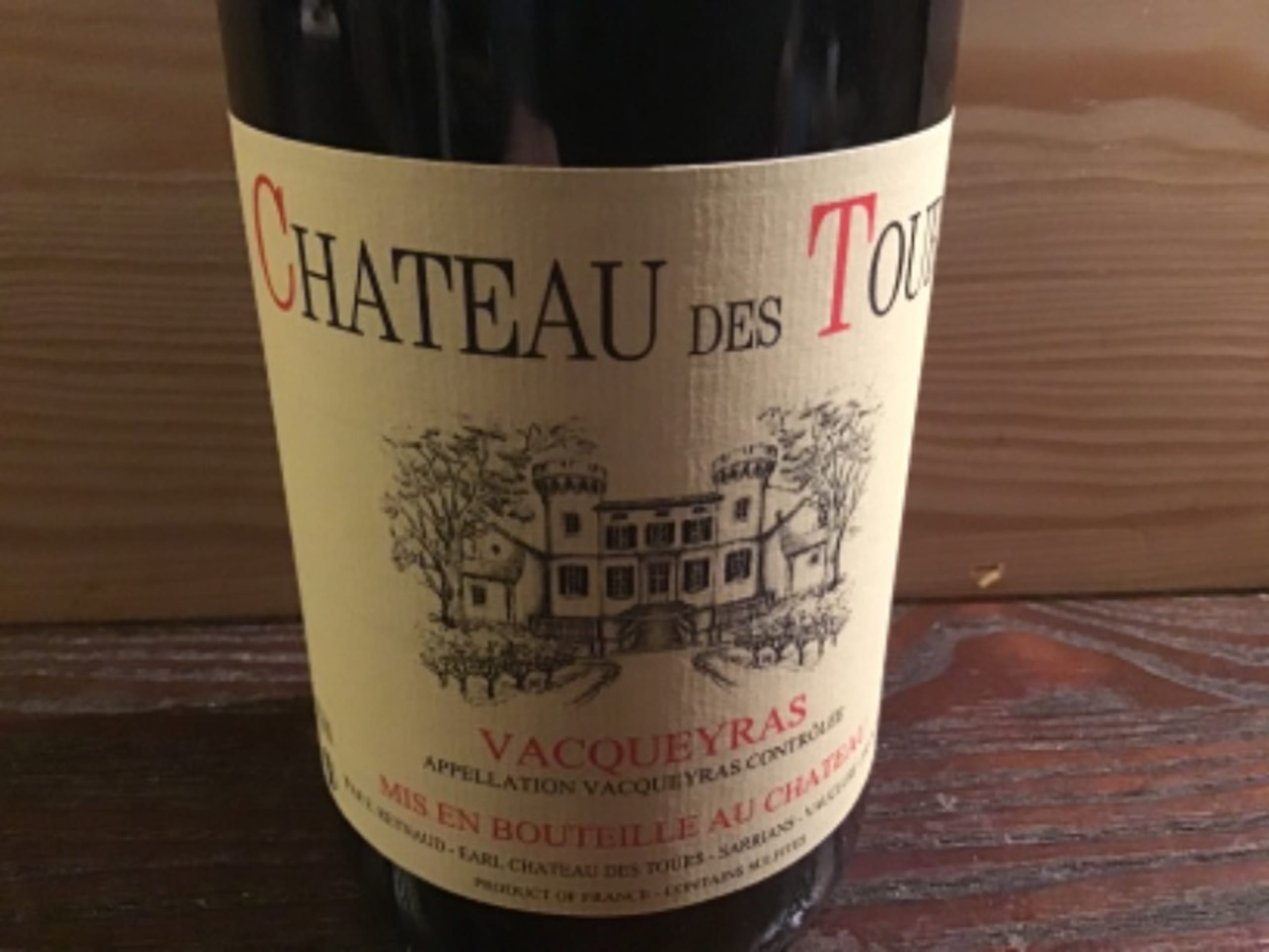 Côtes-du-Rhône, Vacqueyras, Château des Tours, 2004