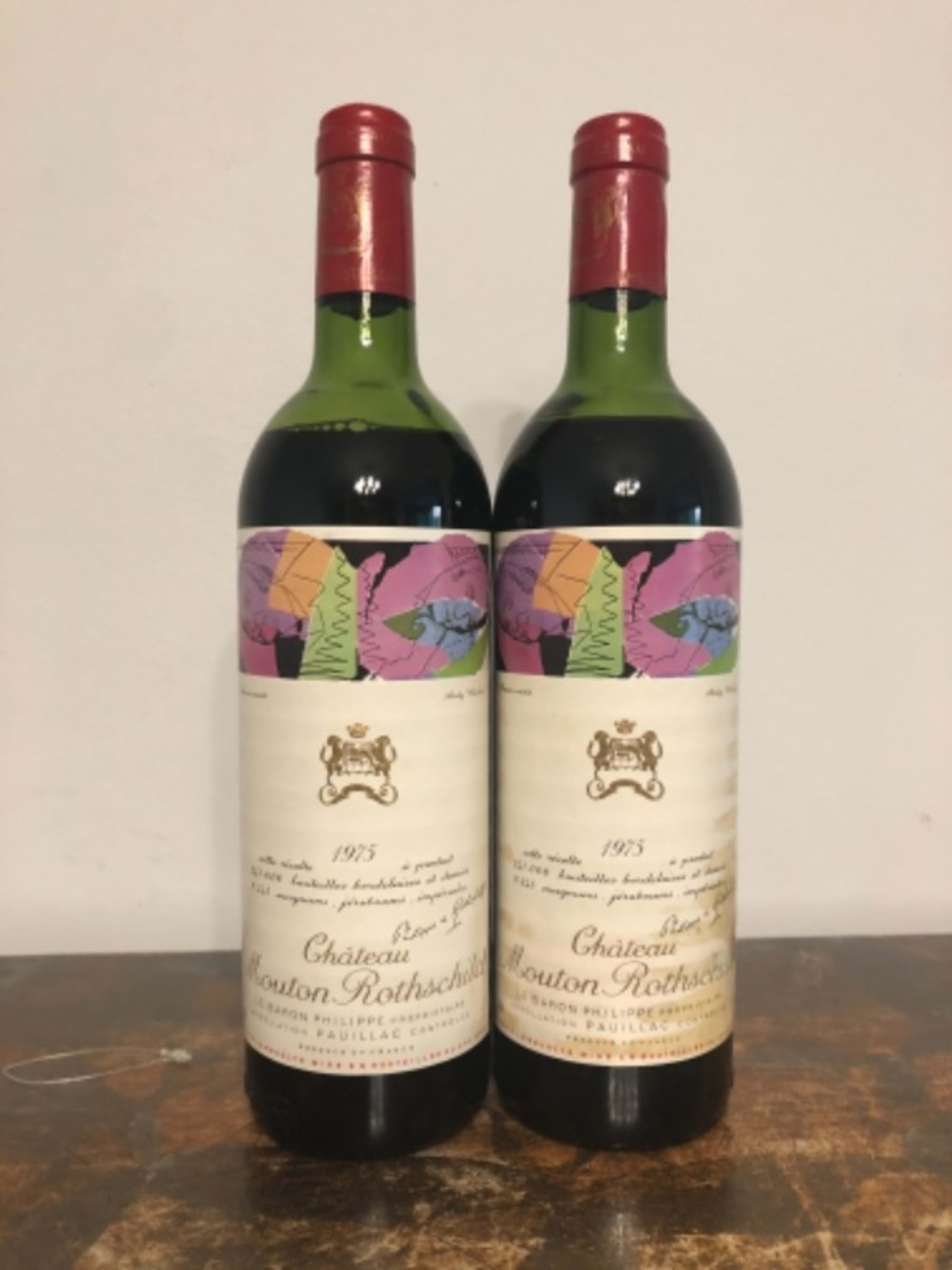 2 x Château Mouton Rothschild, Pauillac, 1975