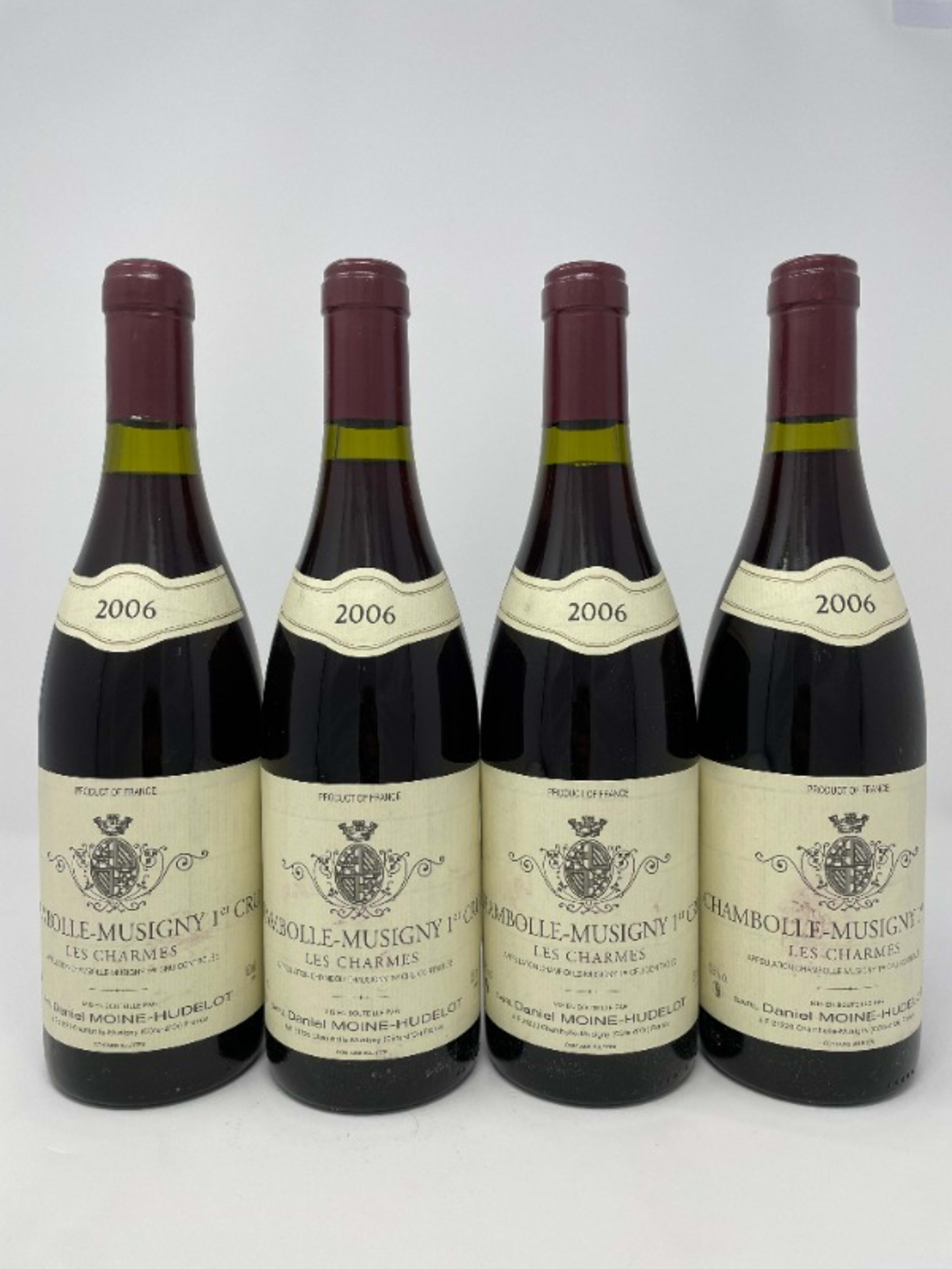 4 x Chambolle-Musigny, 1er Cru Les Charmes, MOINE-HUDELOT, 2006
