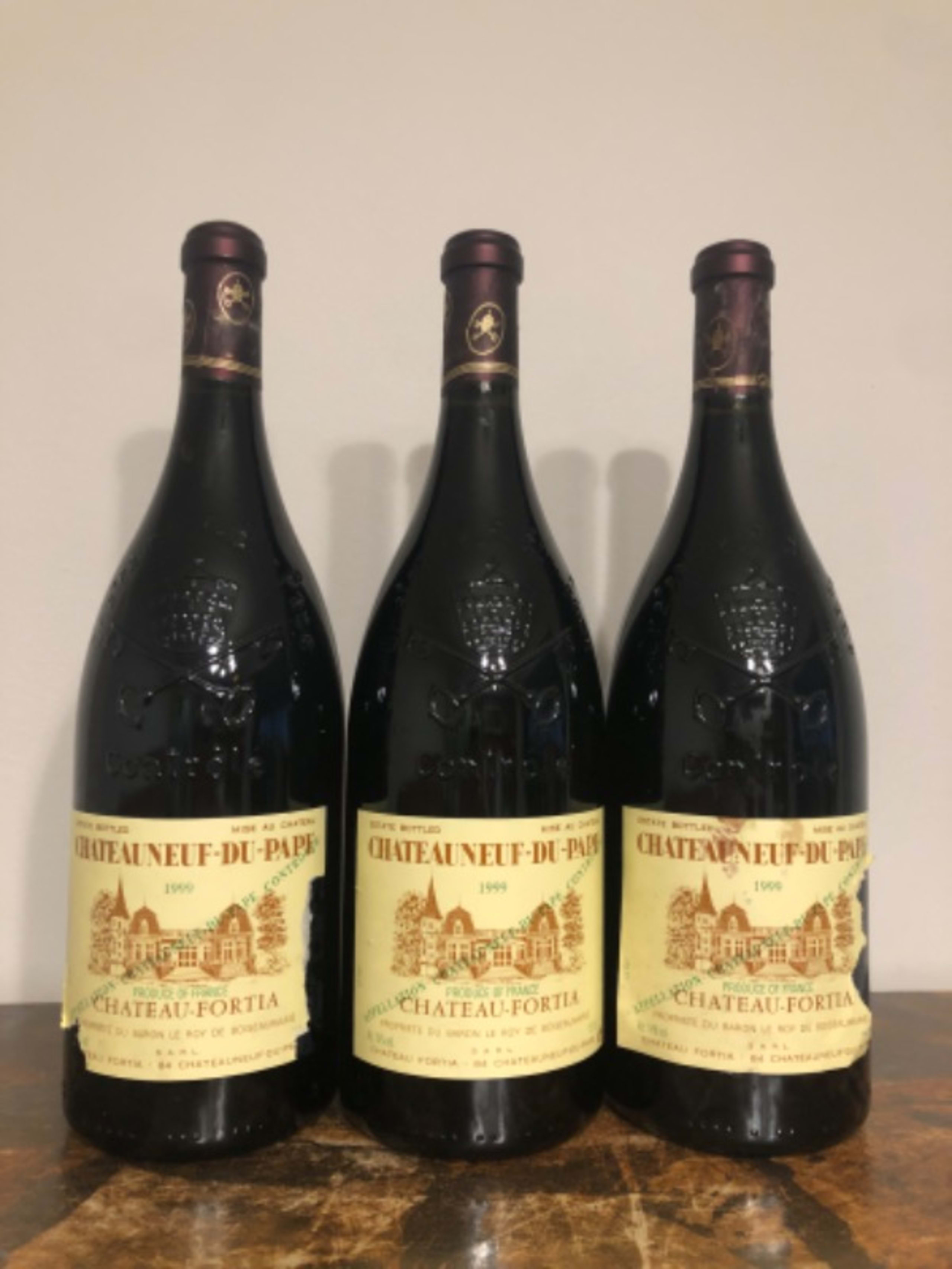 3 x Châteauneuf-du-Pape, Château Fortia, 1999