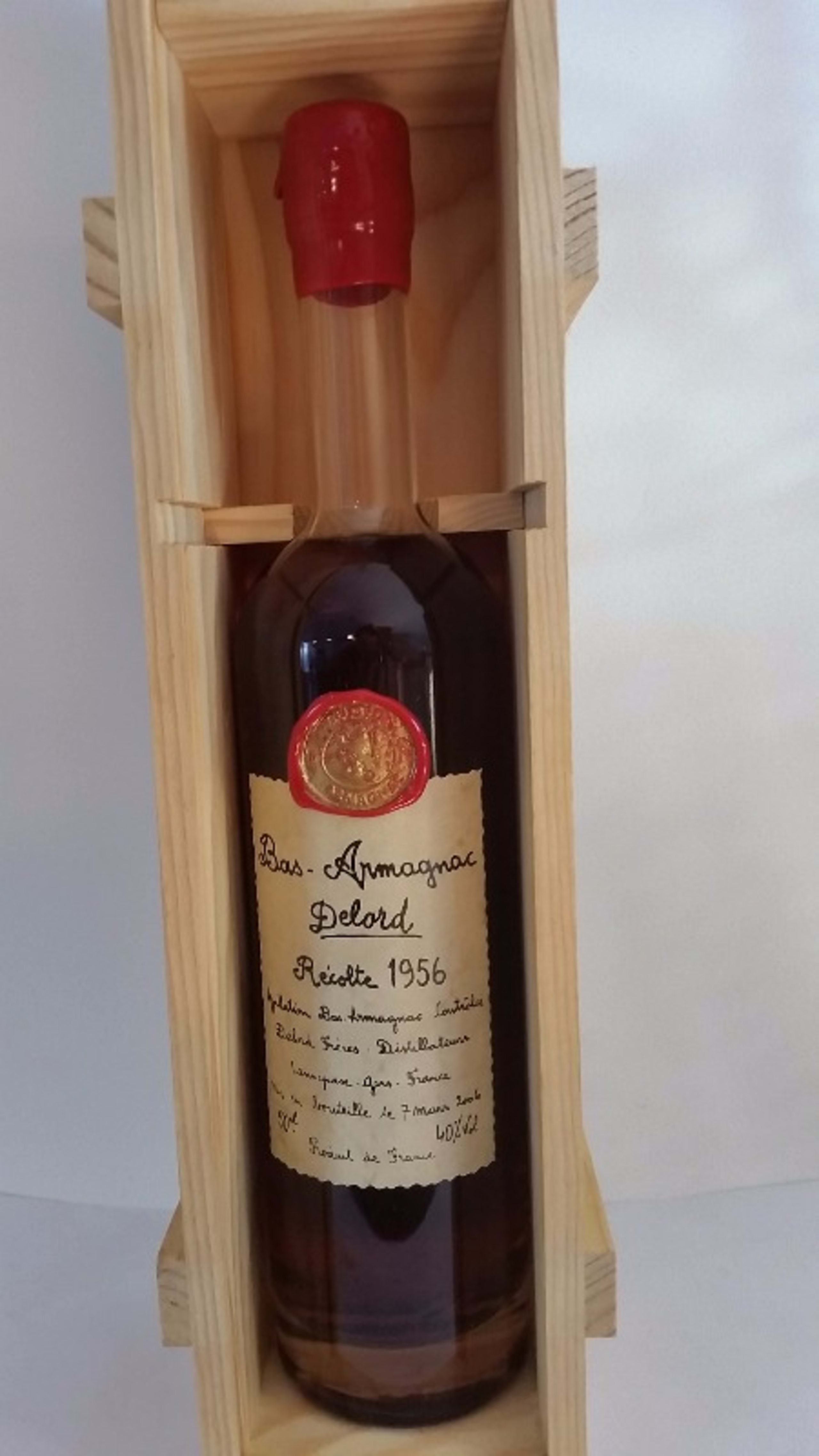 Bas Armagnac, 50 ans d'âge, Delord, 1956