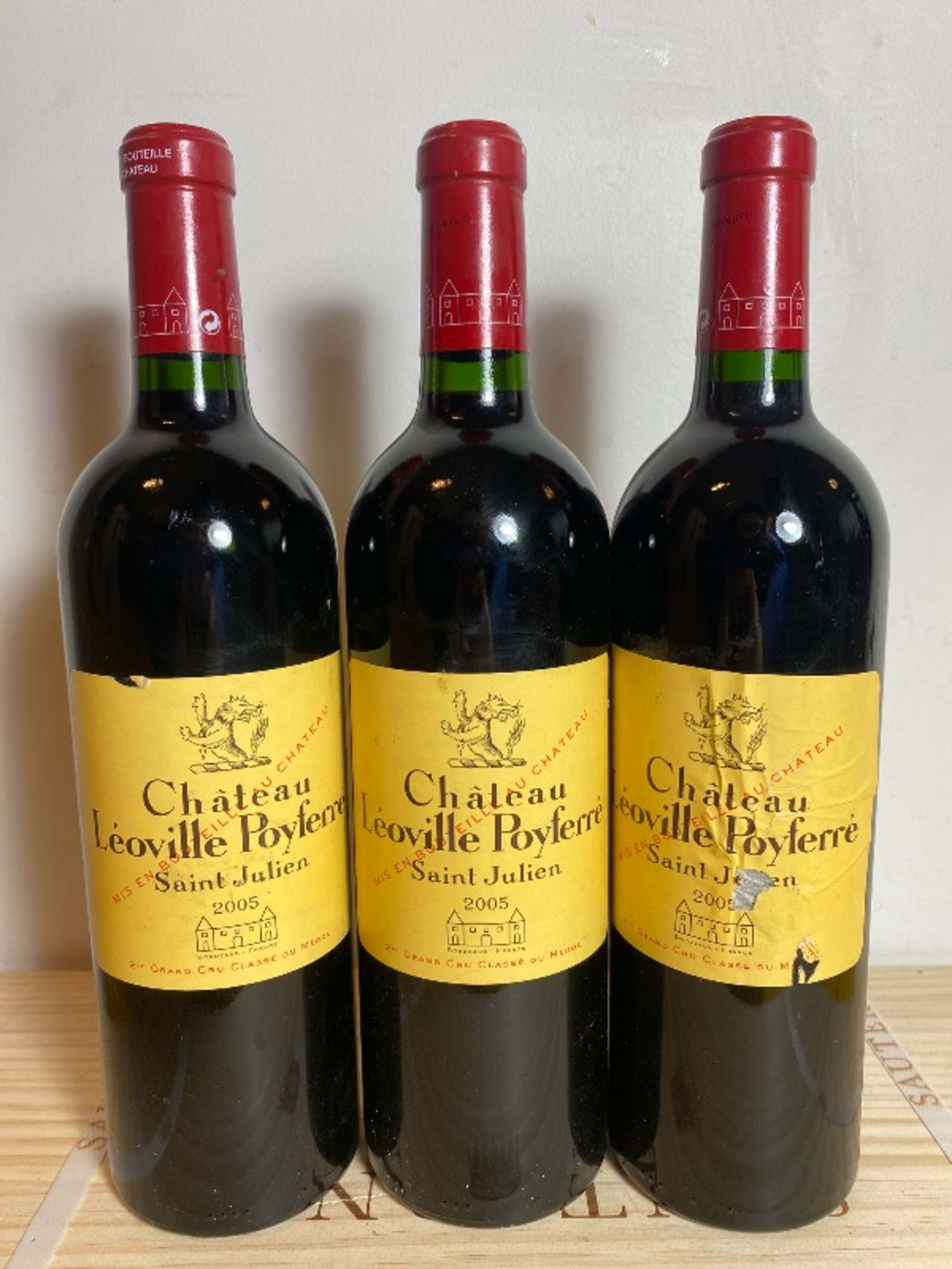 3 x Château Léoville Poyferré, Saint-Julien, 2005