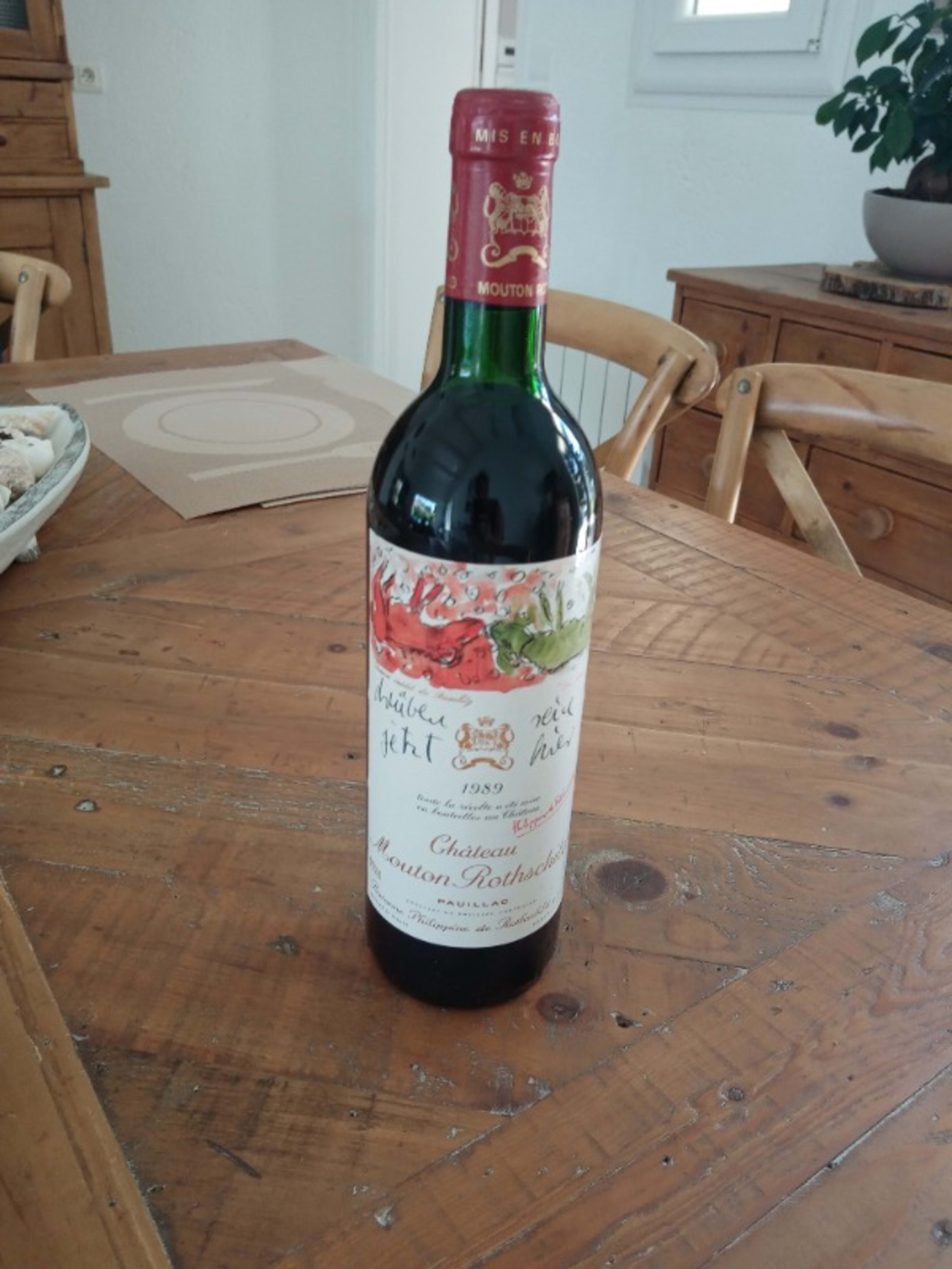 Château Mouton Rothschild, Pauillac, 1989