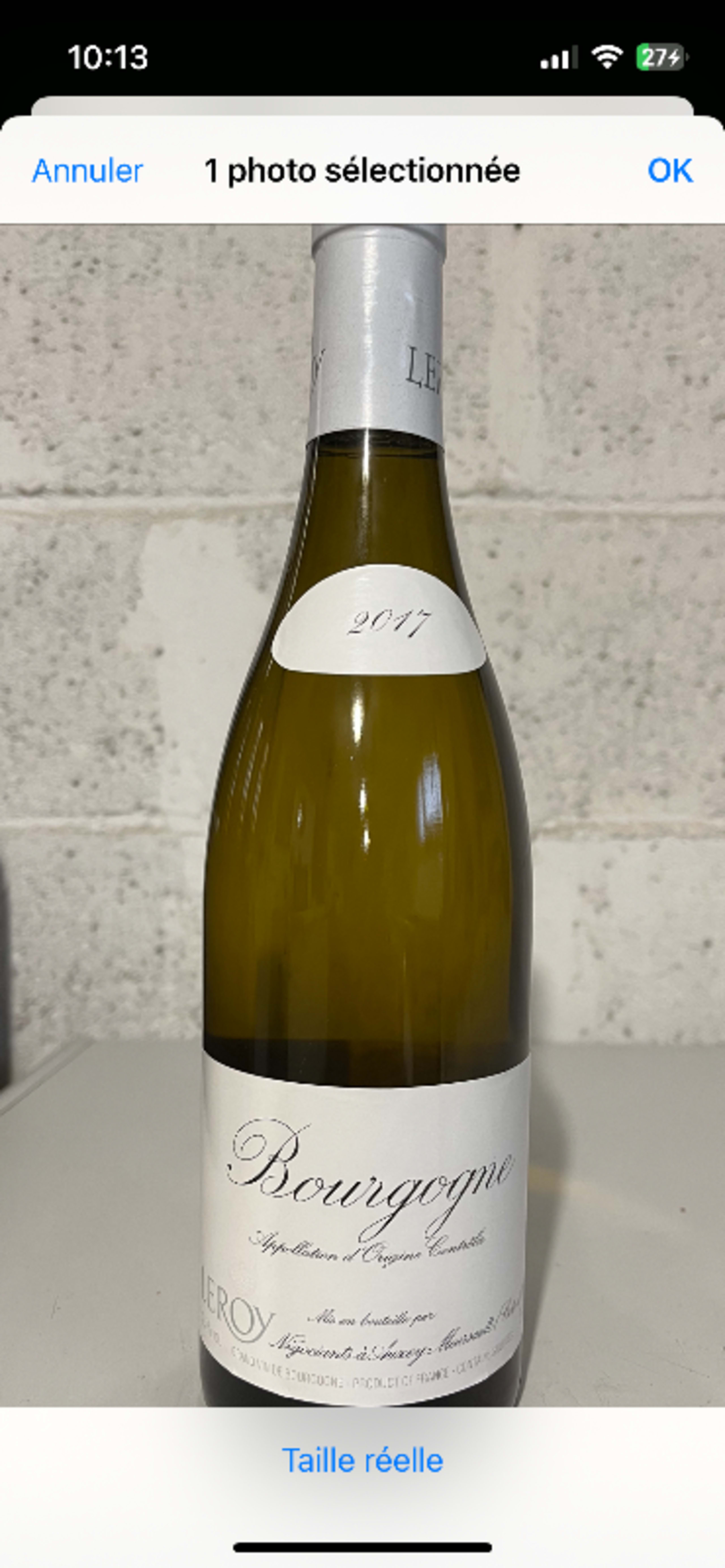 Bourgogne, (Wh/Bc), Domaine Leroy, 2017