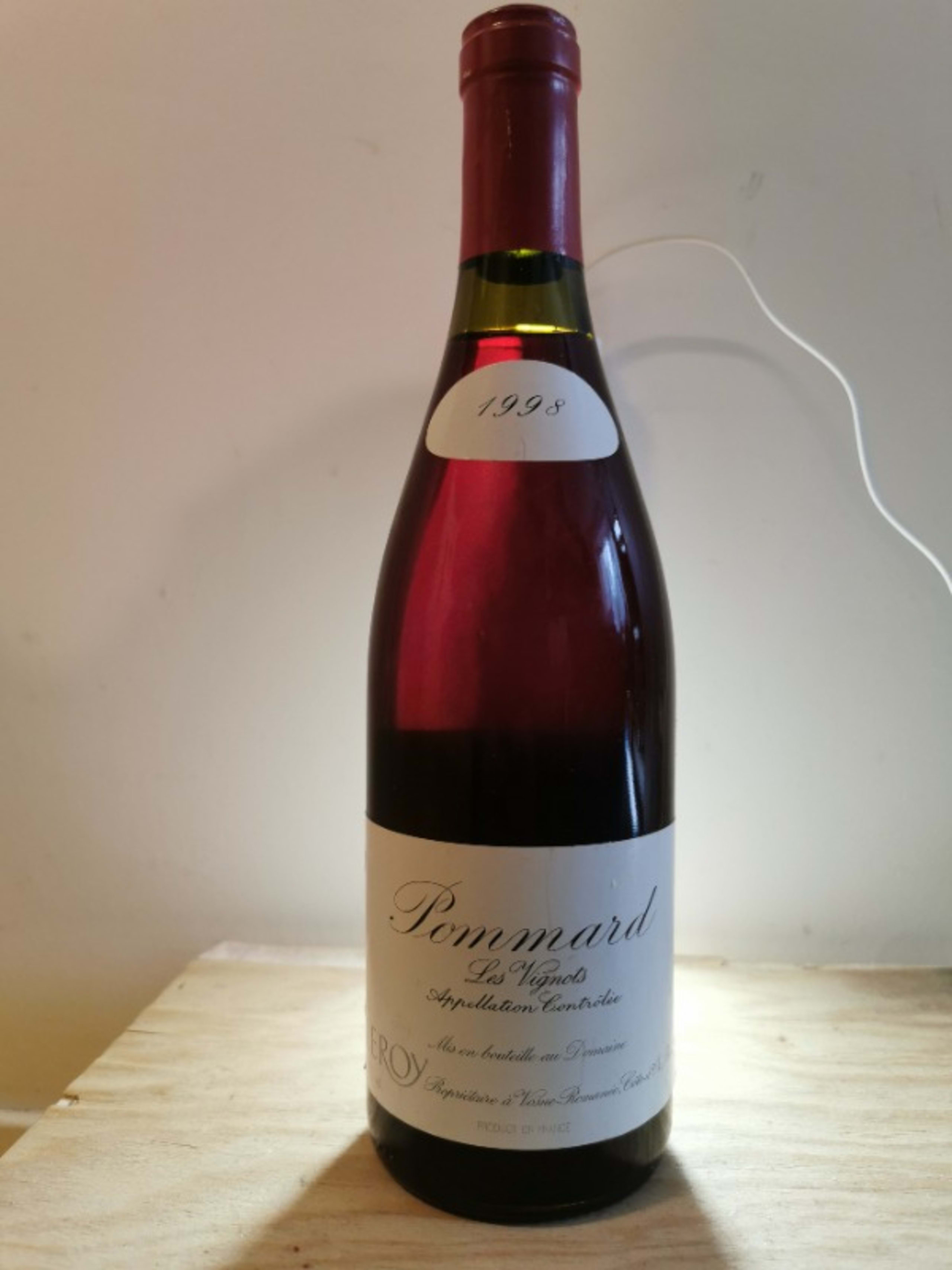 Pommard, Les Vignots, Domaine Leroy, 1998