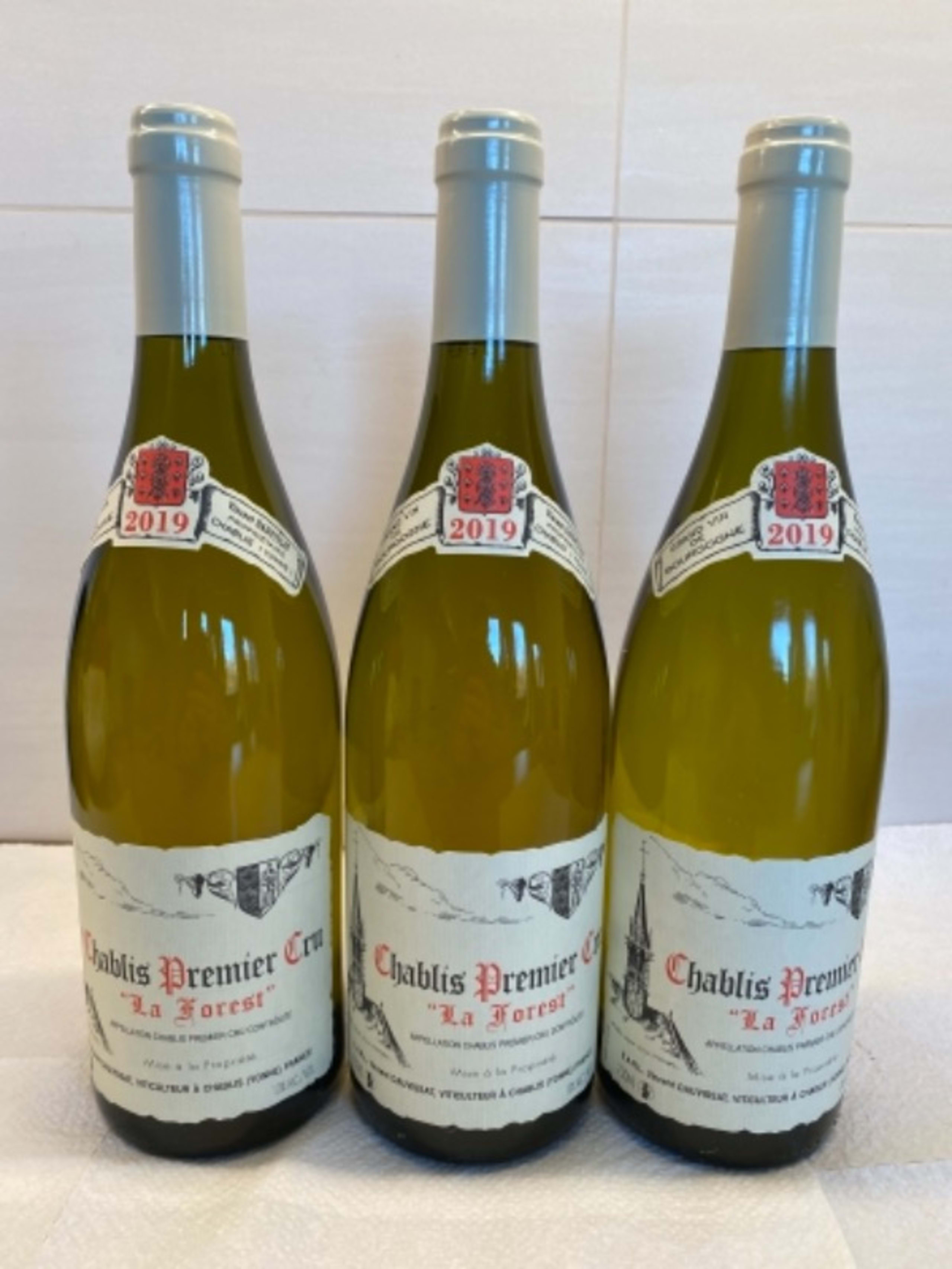 3 x Chablis Premier Cru, 1erCru la Forest, Vincent Dauvissat, 2019