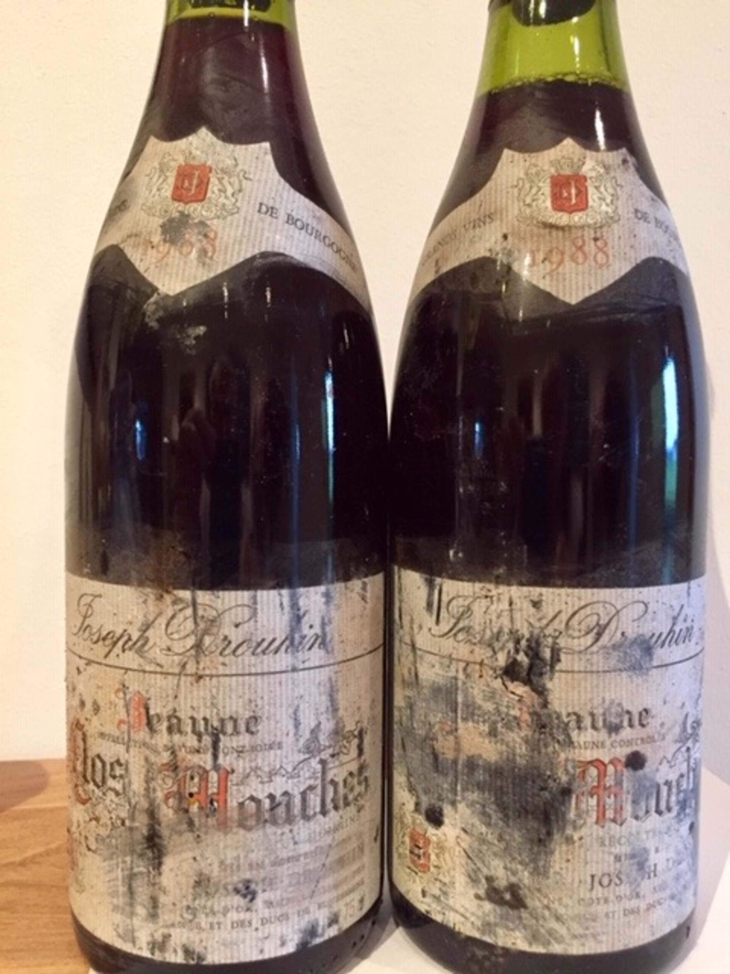 2 x Beaune, 1er Cru Clos des Mouches, JOSPEH DROUHIN, 1988