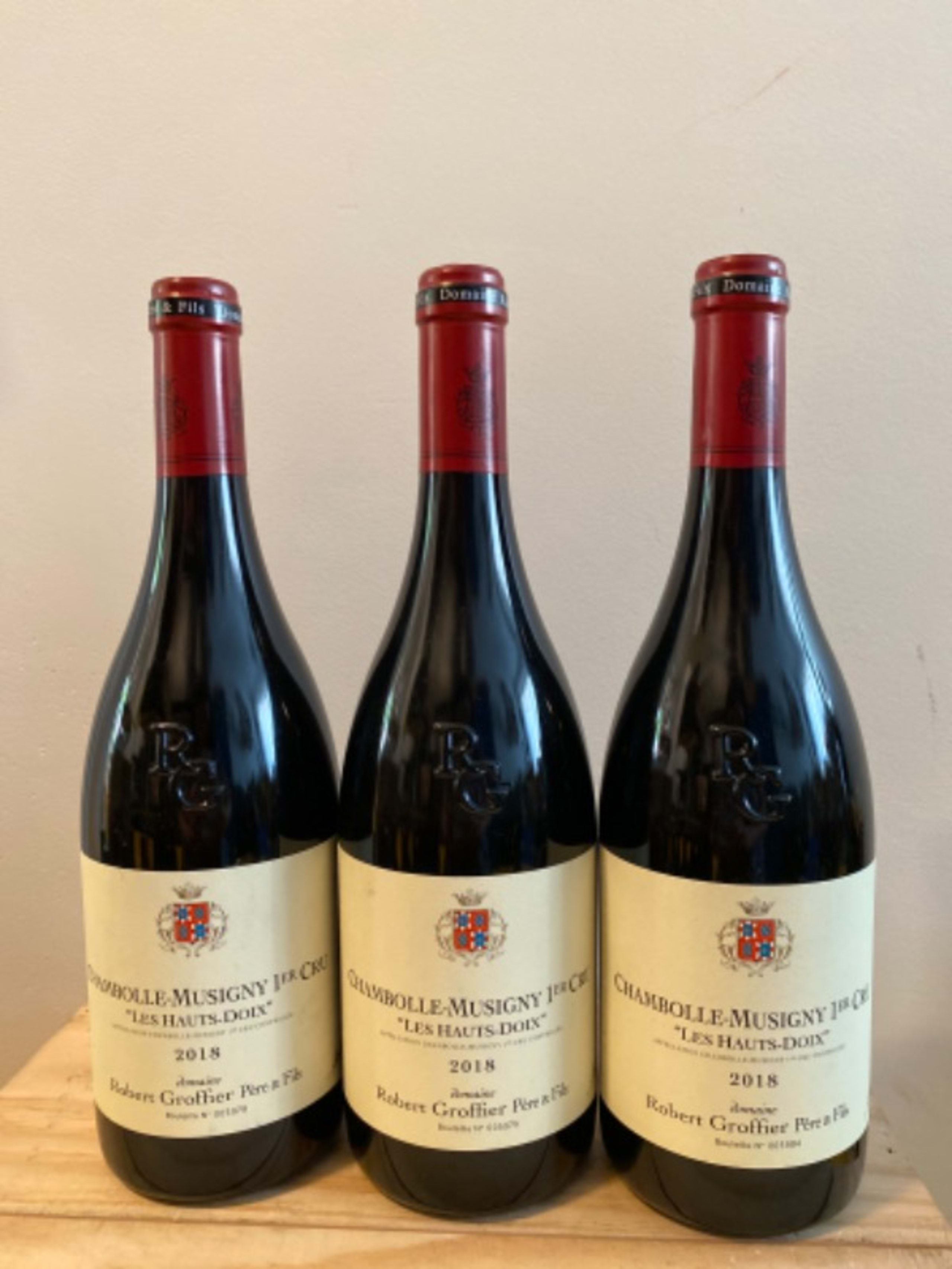 3 x Chambolle-Musigny, Les Hauts-Doix, Domaine Robert Groffier Père et Fils, 2018