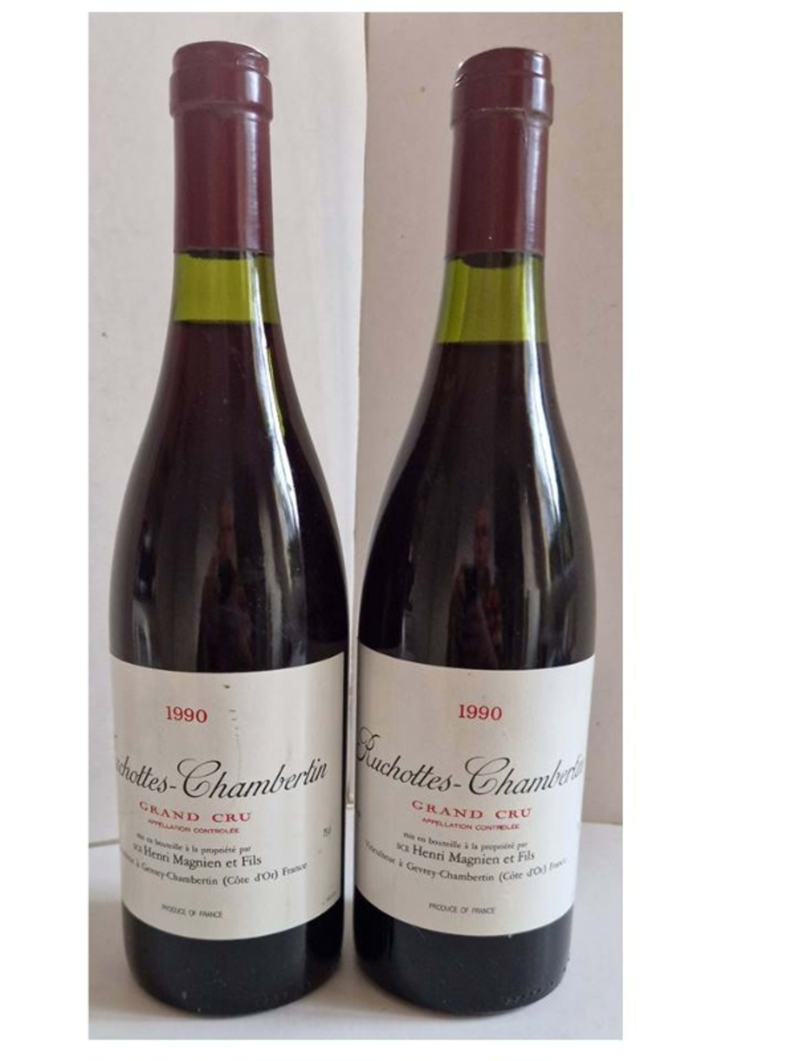 2 x Ruchottes-Chambertin, Henri Magnien et fils, 1990