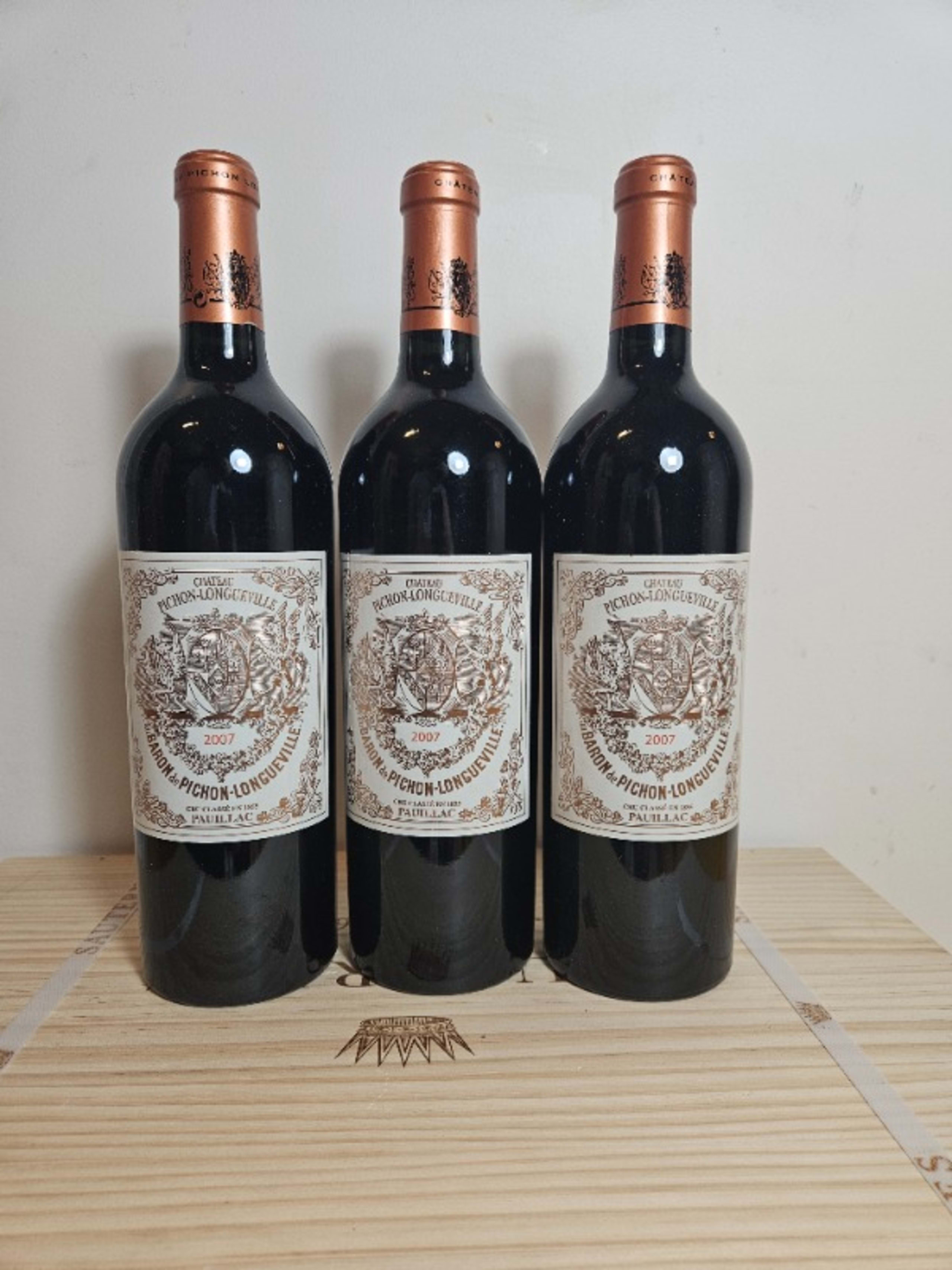 3 x Au Baron de Pichon Longueville, Château Pichon-Longueville, Pauillac, 2007