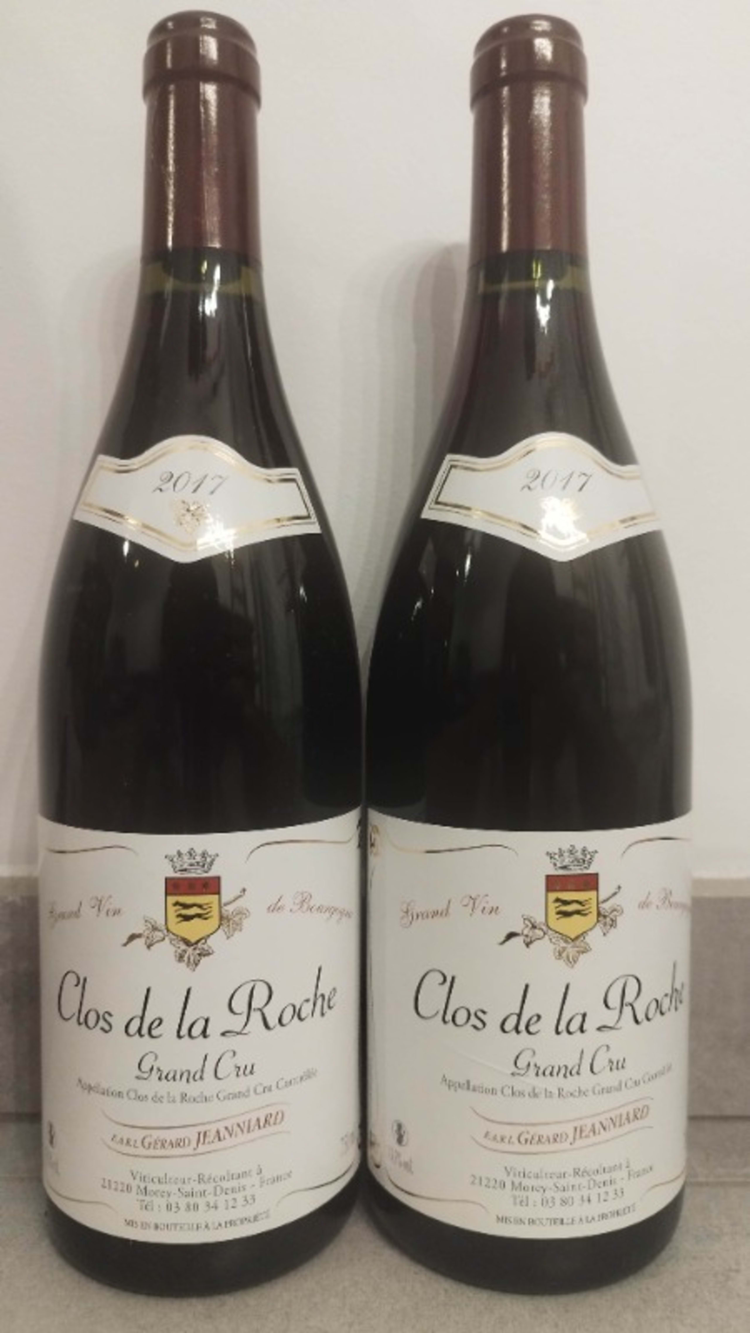 2 x Clos-de-la-Roche, Gérard Jeanniard, 2017