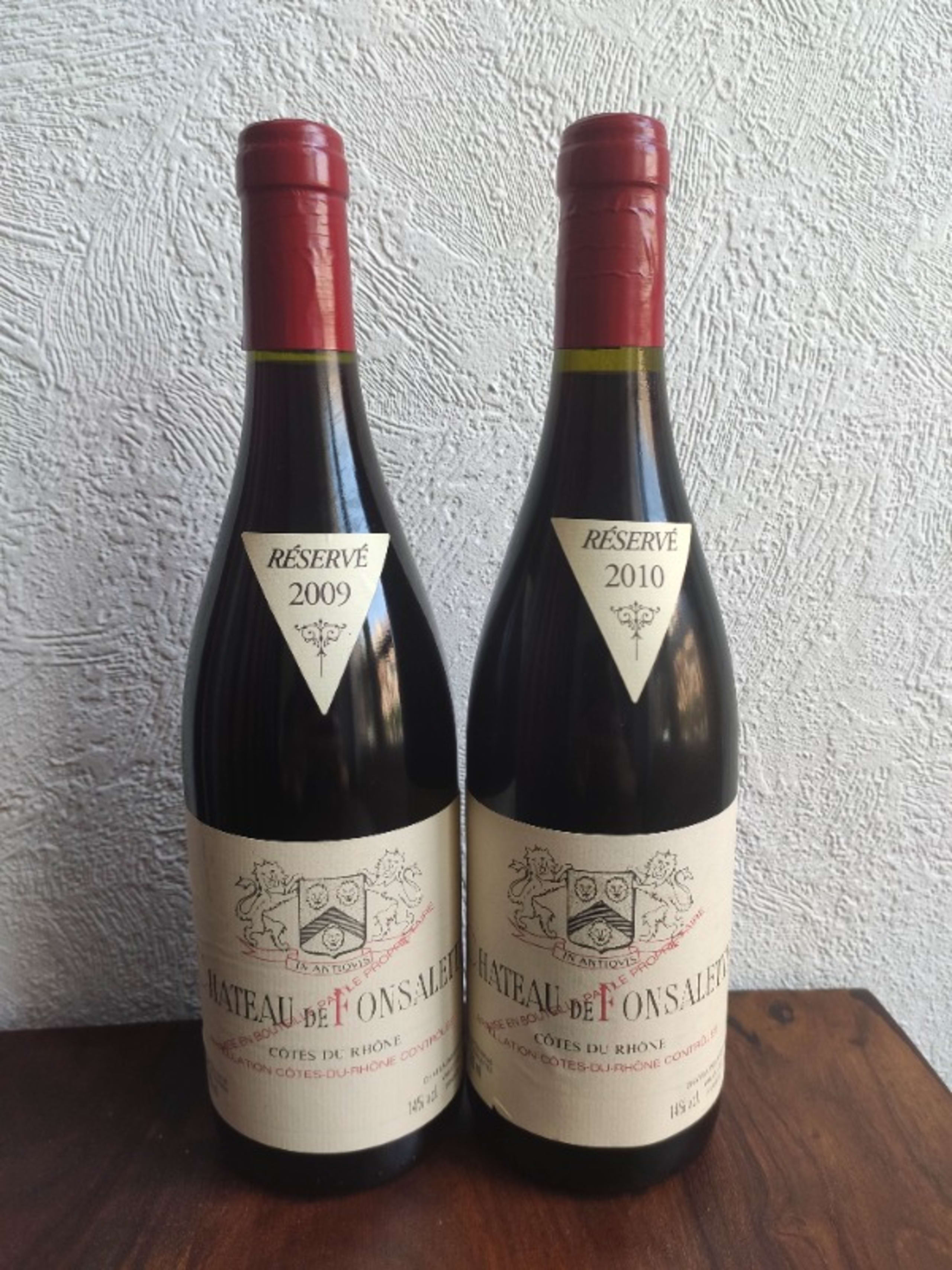 2 x Côtes-du-Rhône, Château de Fonsalette 2009/2010