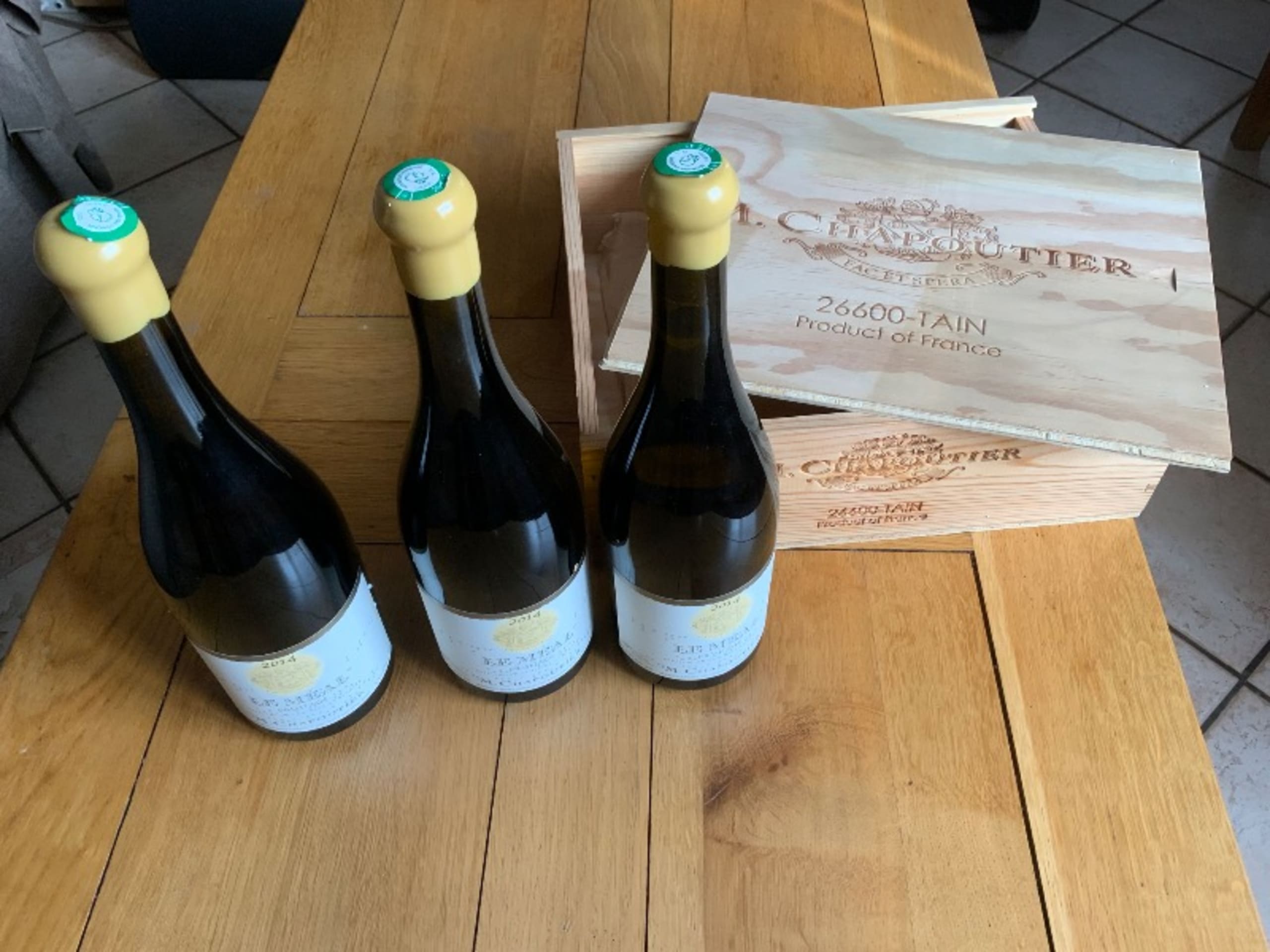 3 x Hermitage, Le Meal (Bc/Wh), M.Chapoutier, 2014