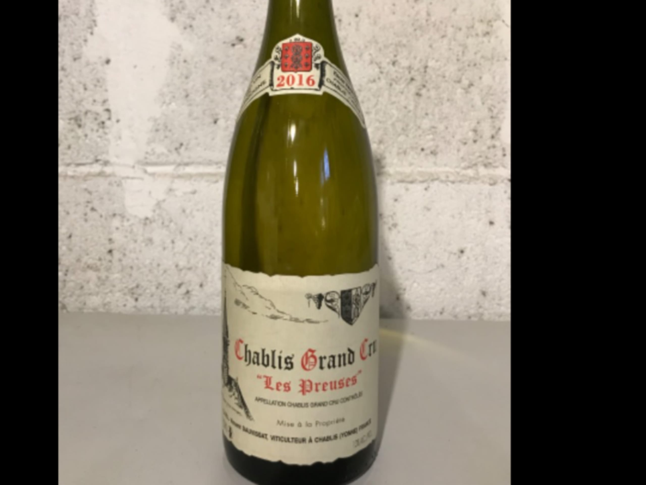 Chablis Grand Cru, les Preuses, Vincent Dauvissat, 2016