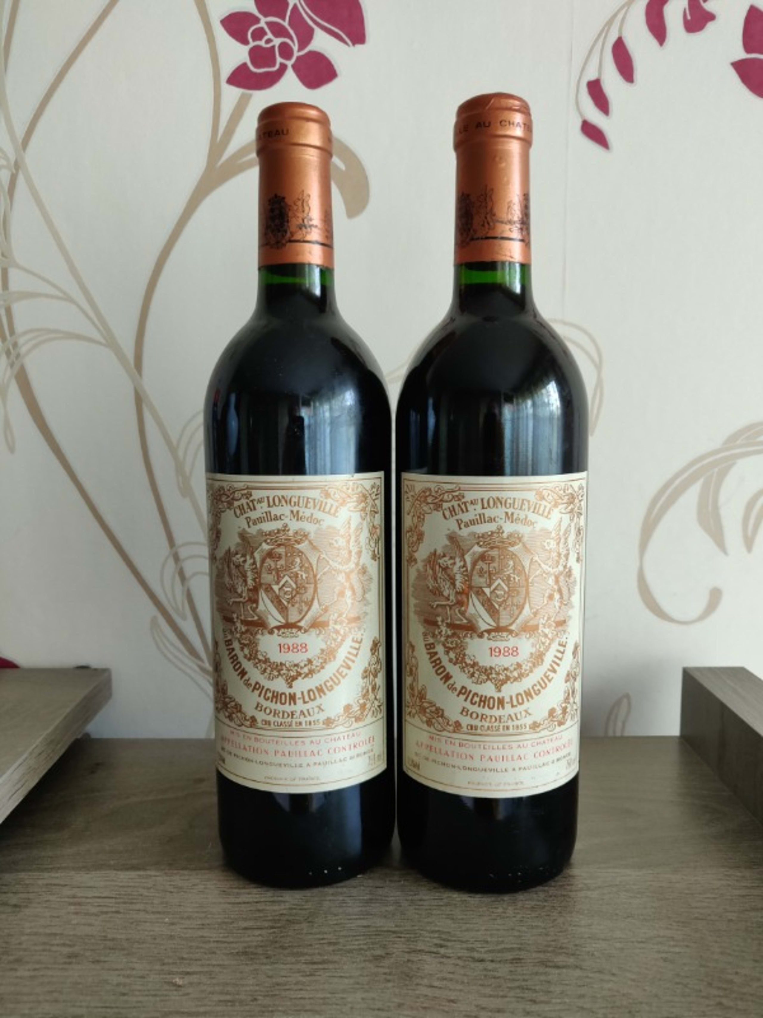 2 x Au Baron de Pichon Longueville, Château Longueville, Pauillac, 1988