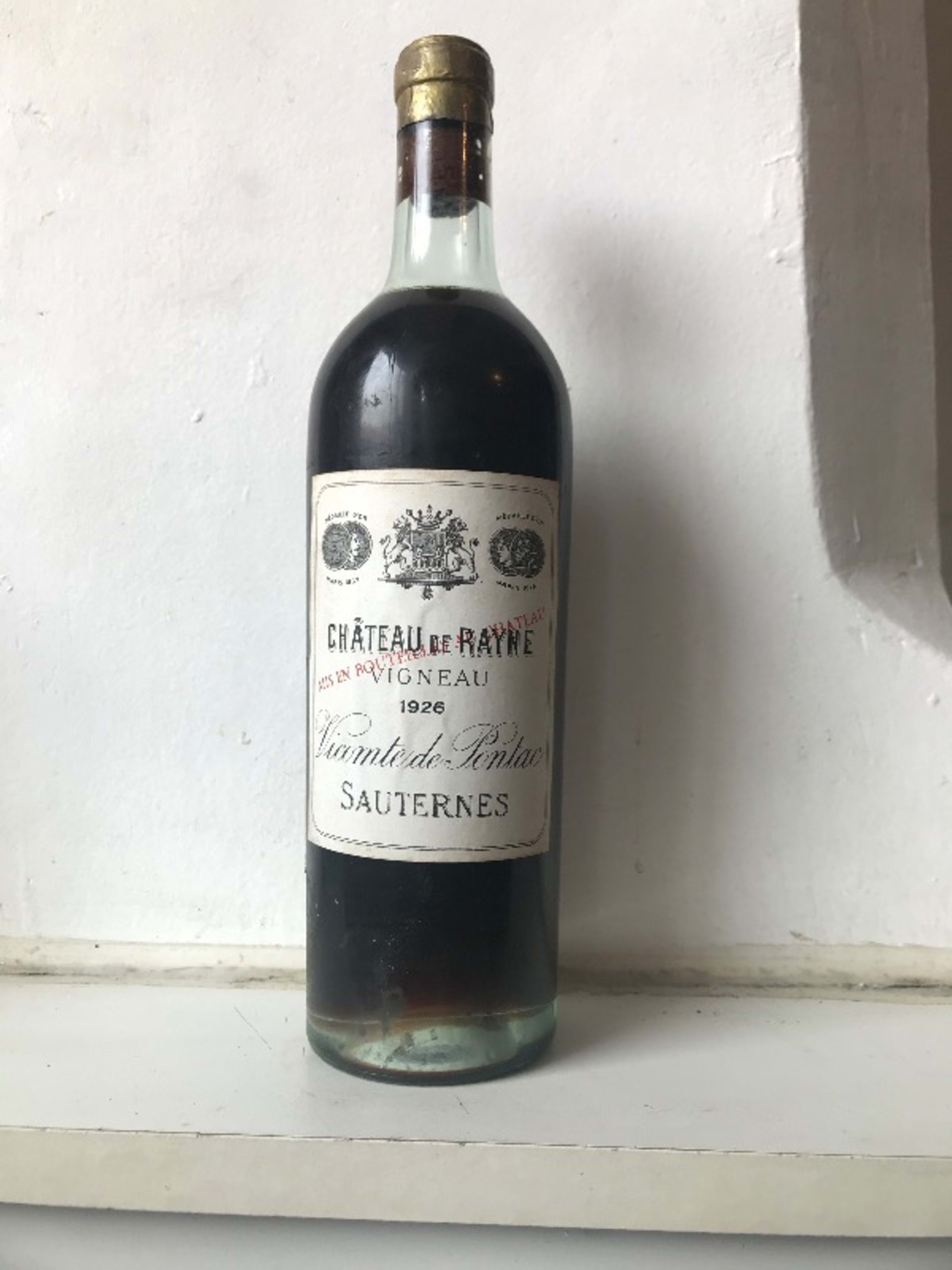 1 cru, Château de Rayne-Vigneau, Sauternes, 1926
