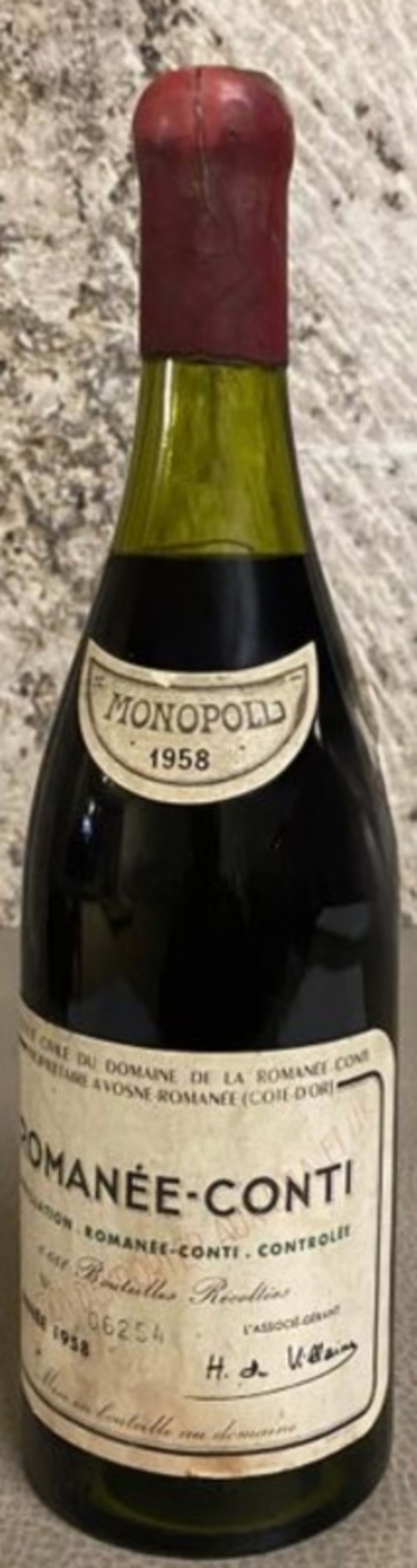 Romanée-Conti, domaine de la Romanée-Conti, 1958