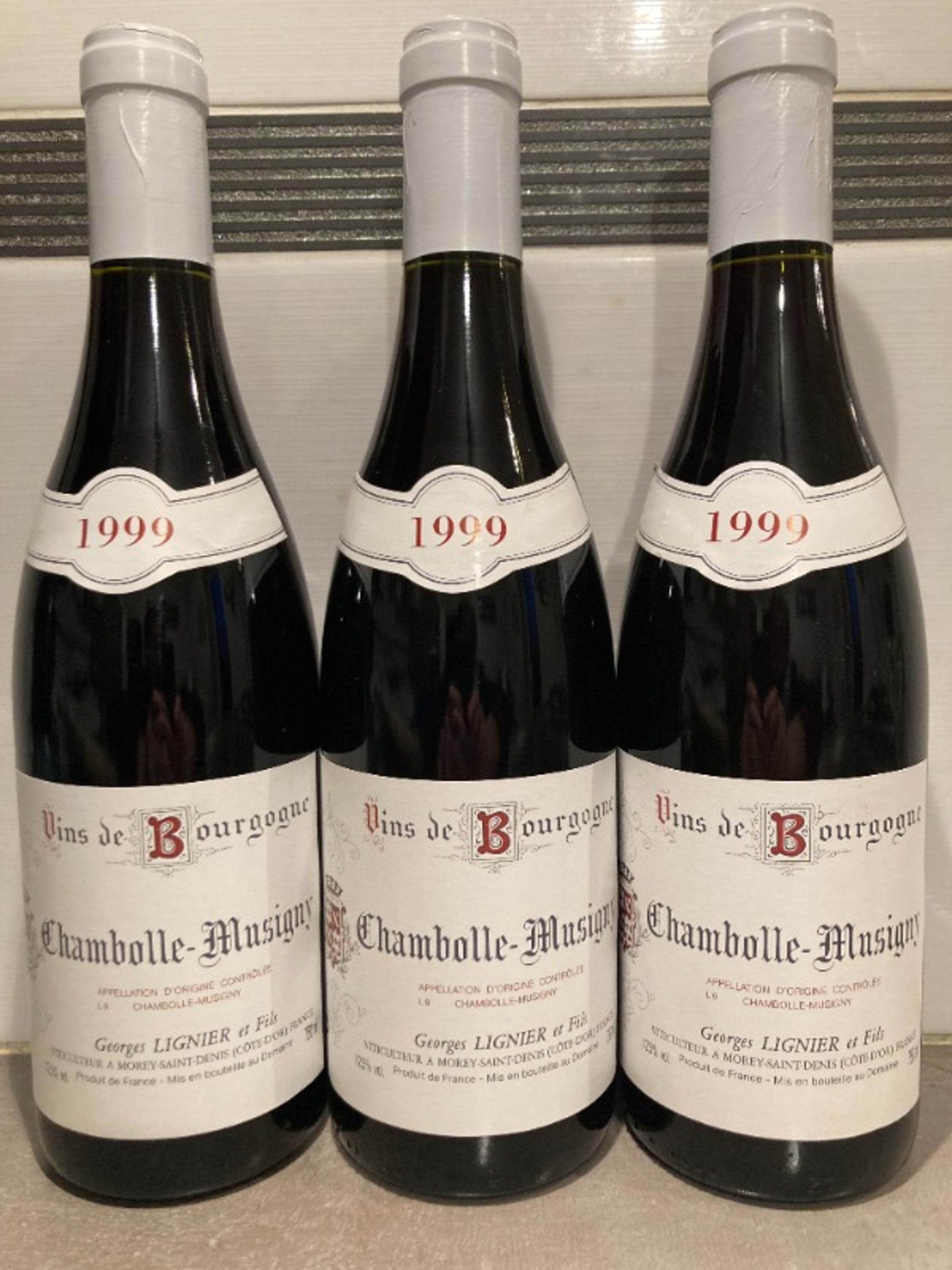 3 x Chambolle-Musigny, Domaine Georges Lignier et fils, 1999