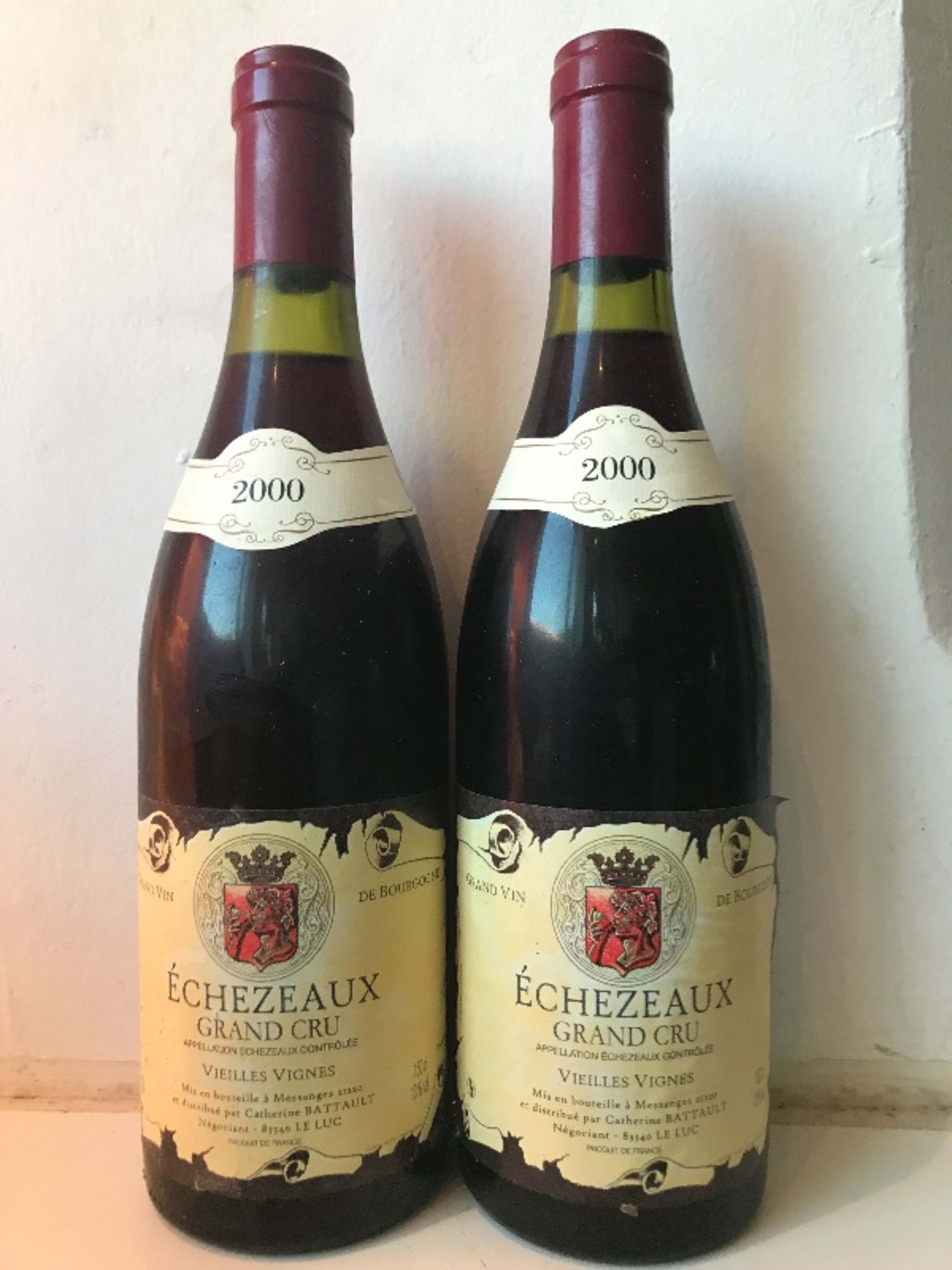 2 x Echézeaux Grand Cru, Catherine Battault, 2000
